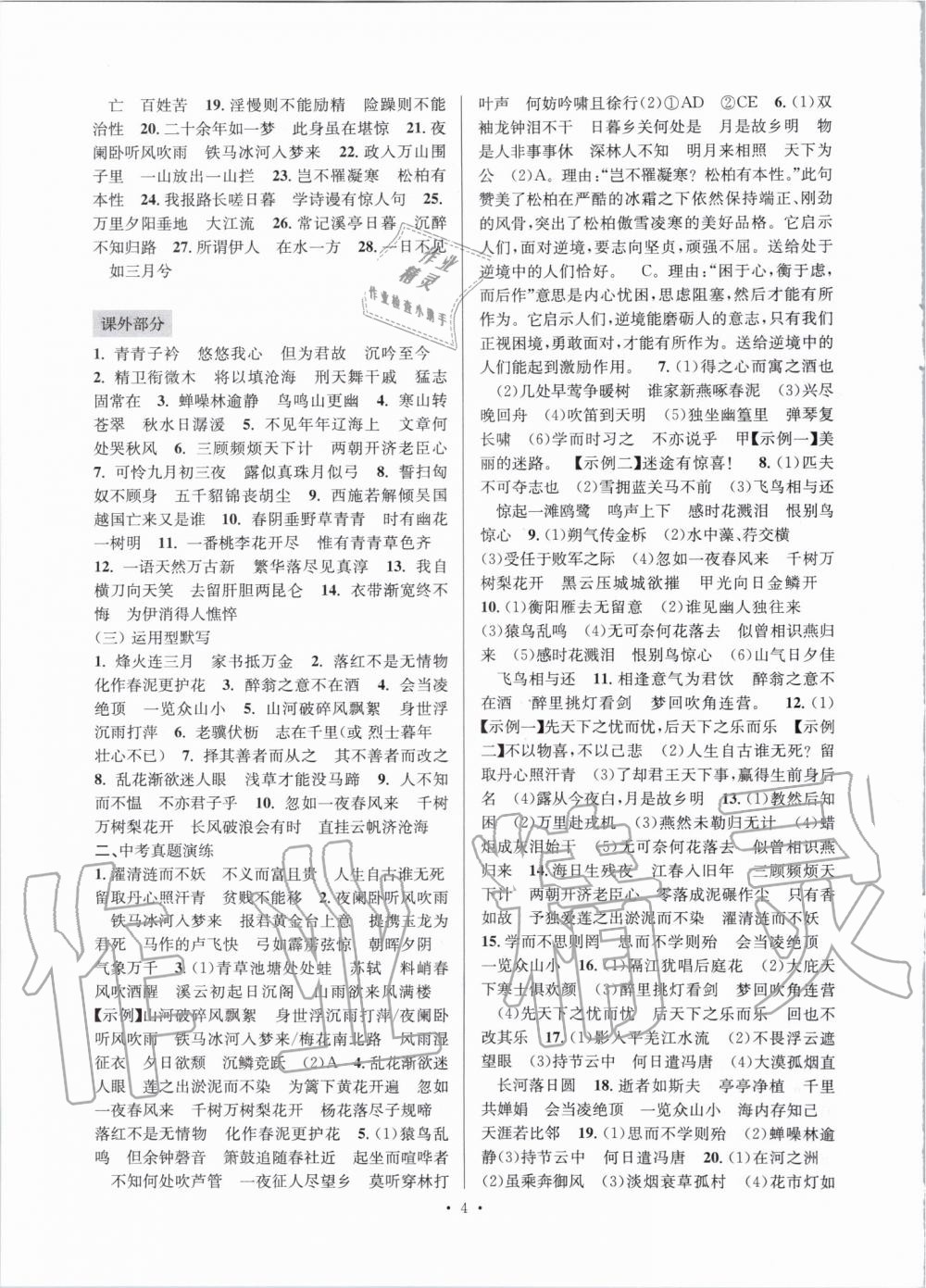 2020年鞏固與提高臺(tái)州中考總復(fù)習(xí)語文 第4頁