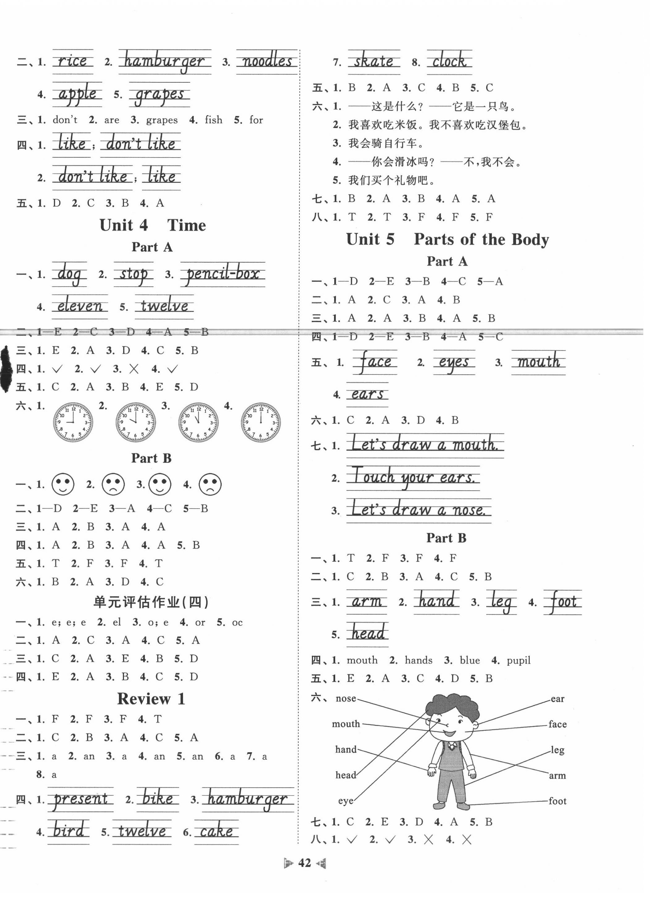 2020年陽光同學(xué)課時(shí)優(yōu)化作業(yè)三年級(jí)英語下冊(cè)福建教育版 第2頁