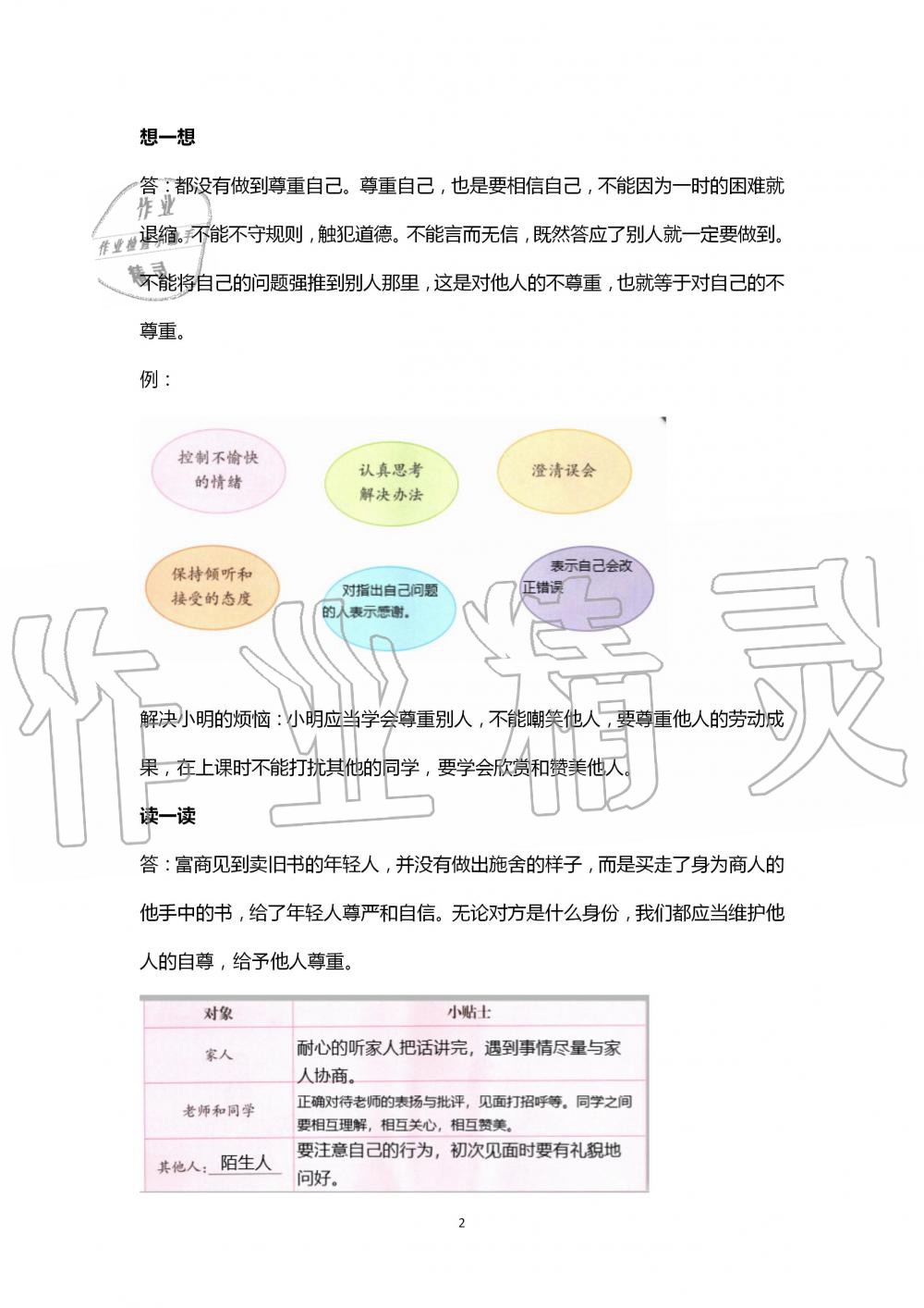 2020年學(xué)習(xí)活動冊浙江教育出版社六年級道德與法治下冊人教版 第2頁