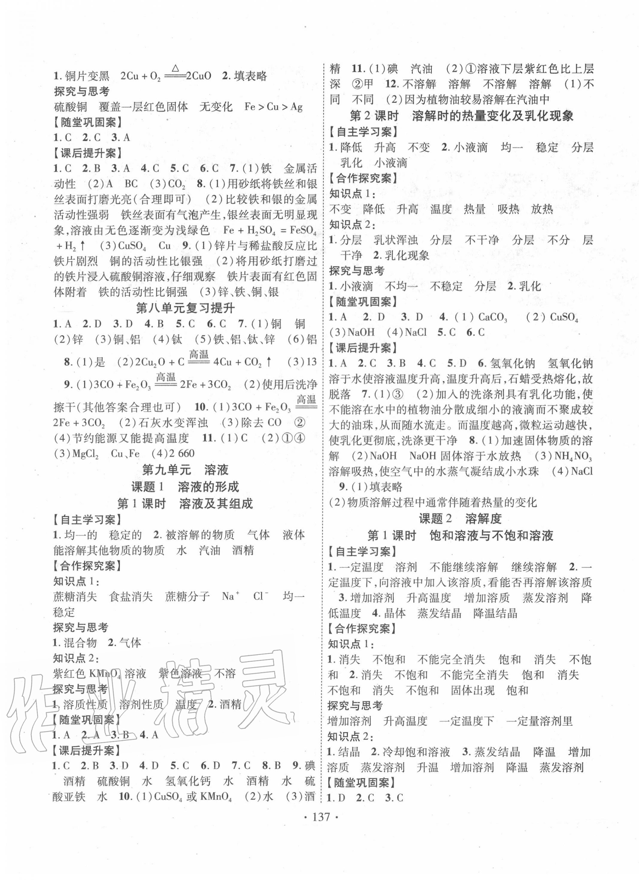 2020年課堂導(dǎo)練1加5九年級化學(xué)下冊人教版 第3頁