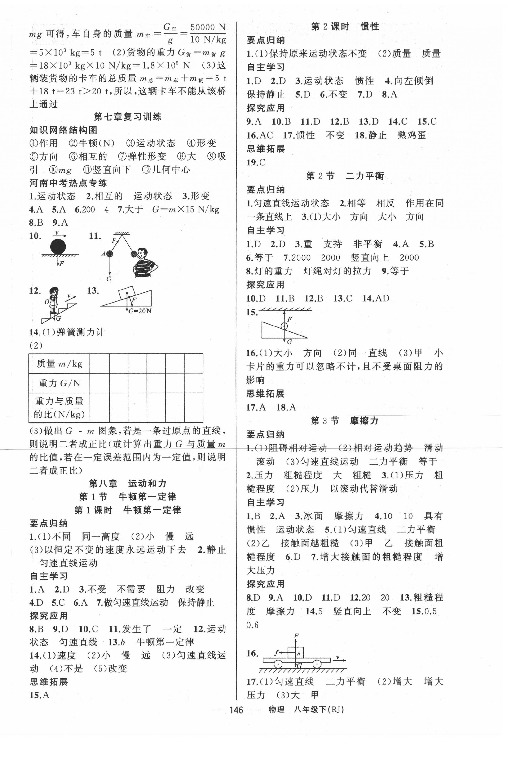 2020年原创新课堂八年级物理下册人教版河南专版&nbsp;第2页