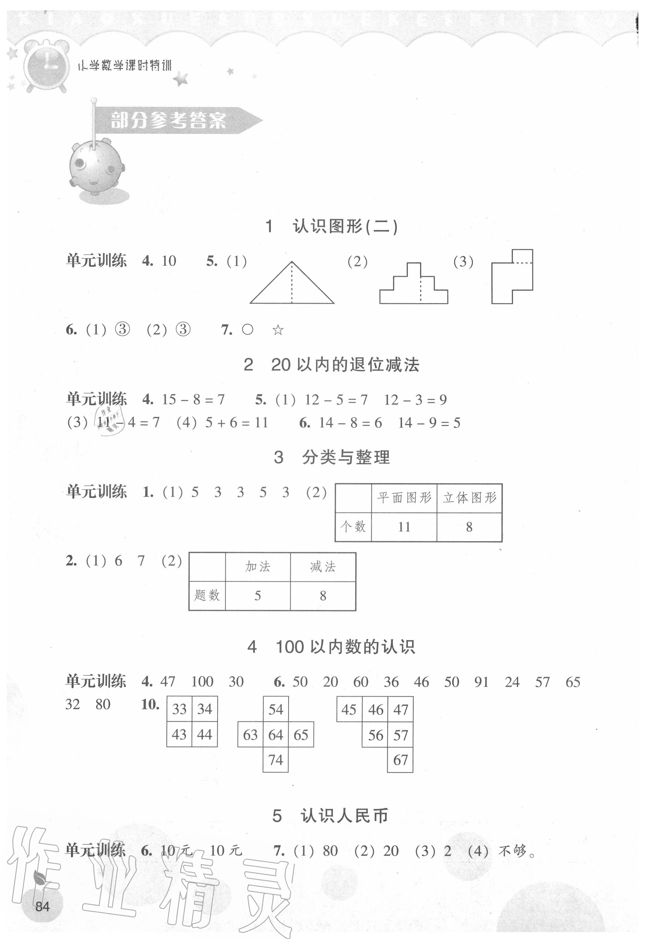 2019年小學(xué)數(shù)學(xué)課時(shí)特訓(xùn)一年級(jí)下冊人教版 第2頁