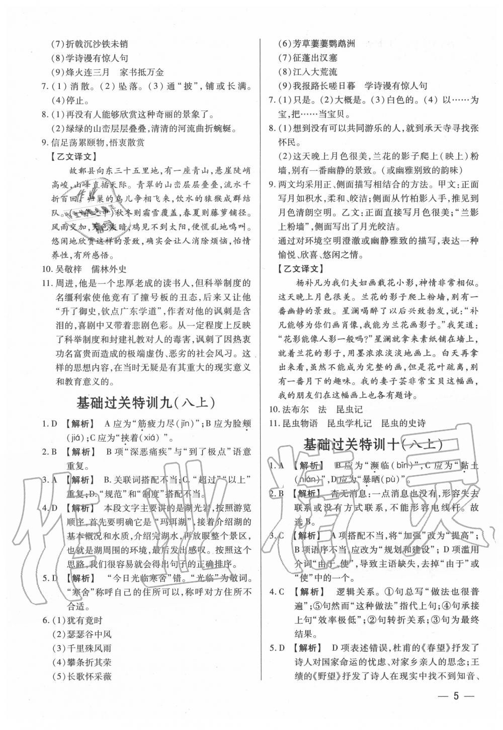 2020年基礎精練考點集訓總復習深圳專版 第5頁