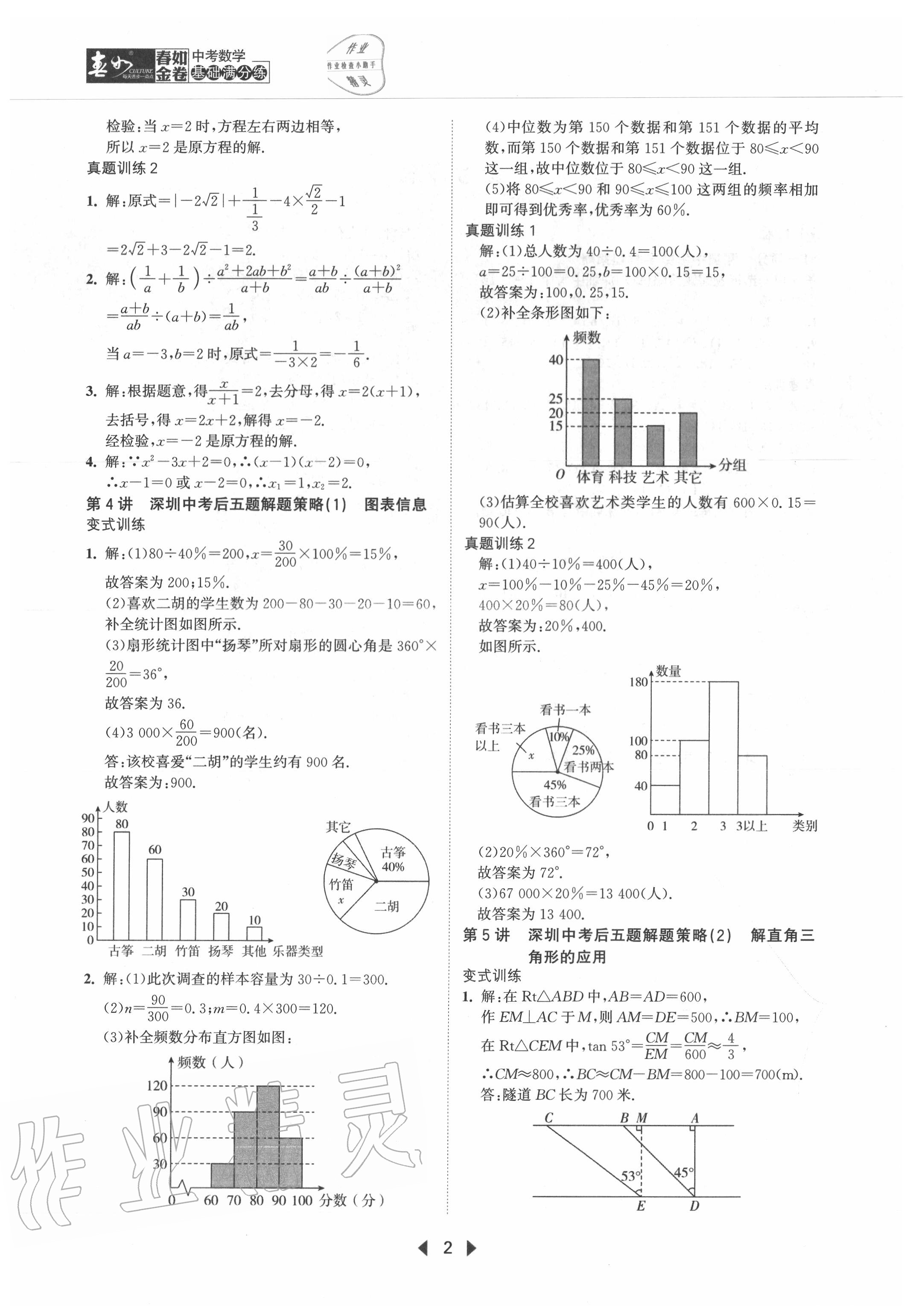 2020年春如金卷中考數(shù)學(xué)基礎(chǔ)滿分練 第2頁