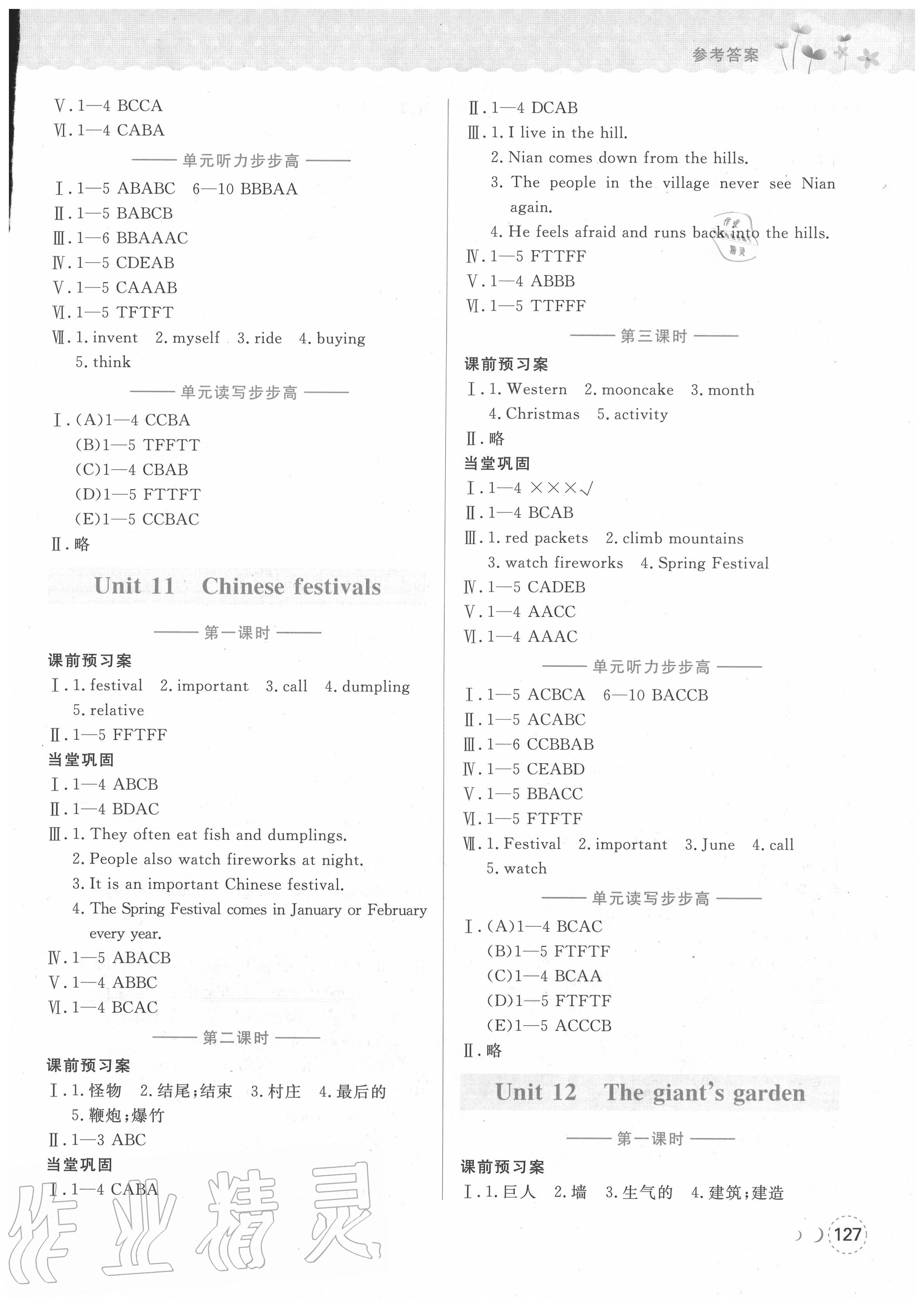 2020年深圳狀元坊全程突破導練測五年級英語下冊滬教牛津版 第9頁