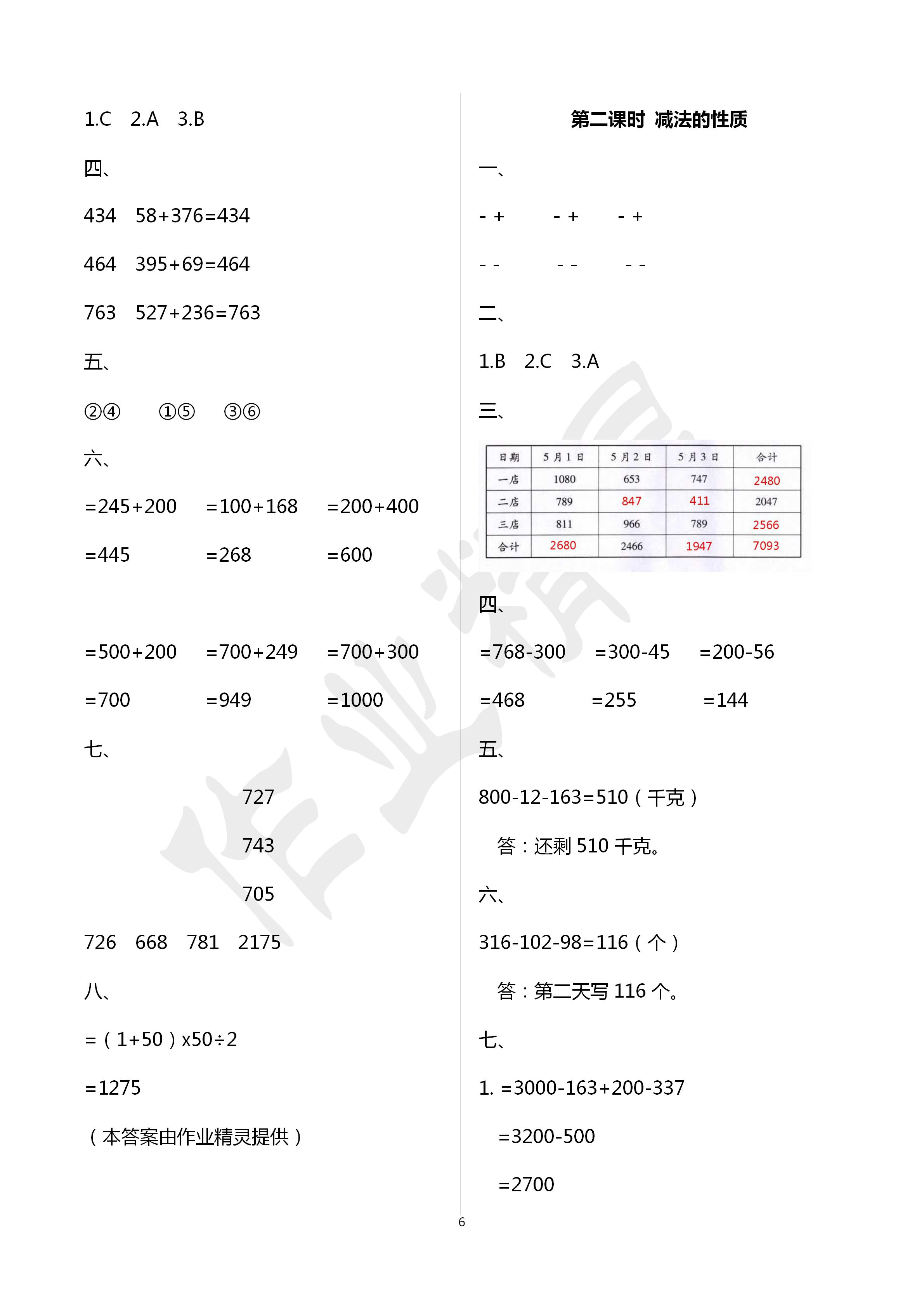 2020年創(chuàng)新學(xué)習(xí)三級訓(xùn)練四年級數(shù)學(xué)下冊通用版 第6頁