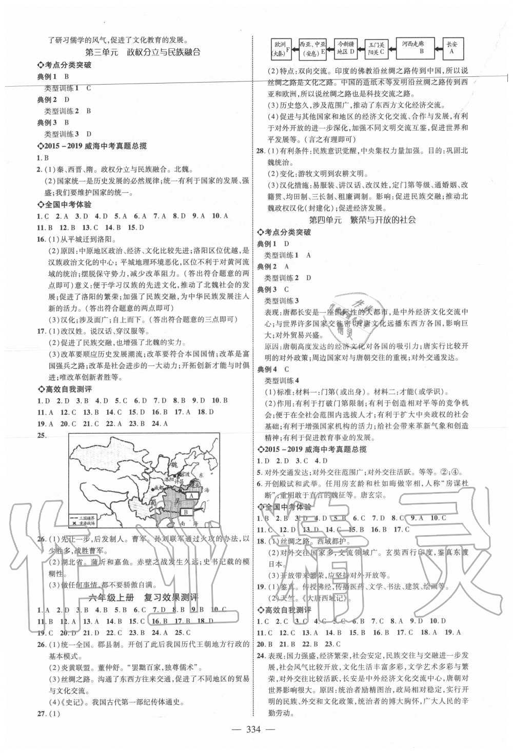 2020年全程導(dǎo)航初中總復(fù)習(xí)歷史威海專版 第2頁