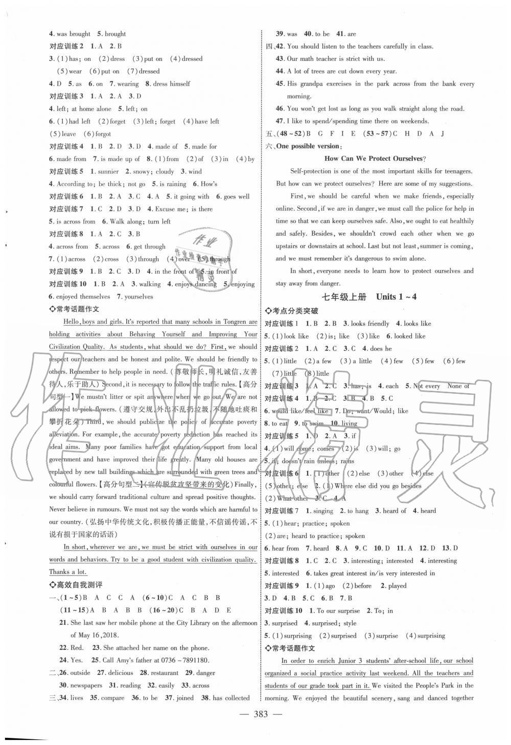 2020年全程導(dǎo)航初中總復(fù)習(xí)英語威海專版 第3頁