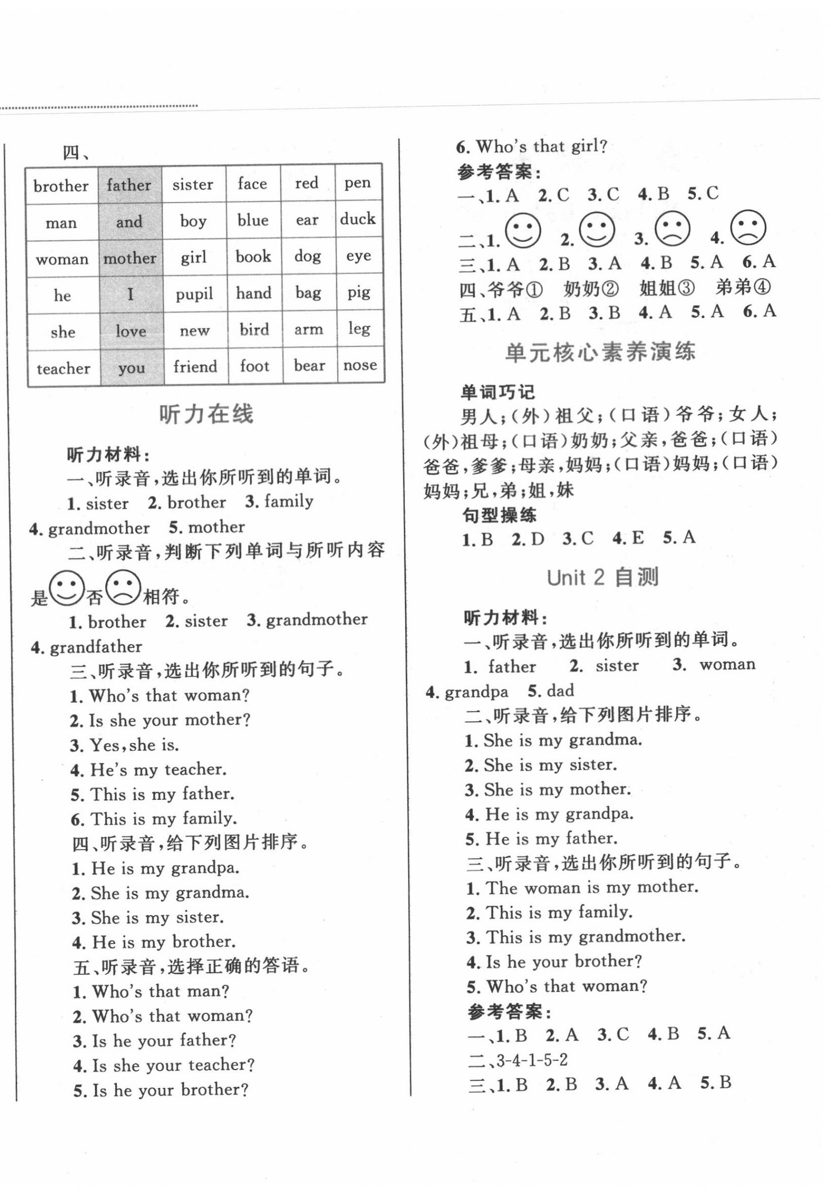 2020年小学同步学考优化设计小超人作业本三年级英语下册人教PEP版 第4页