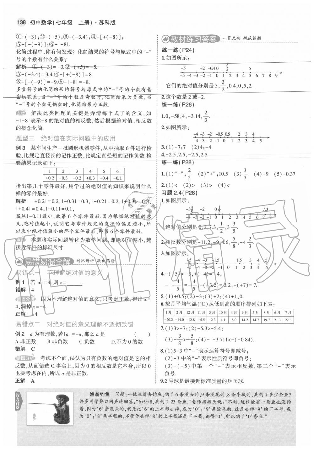 2020年教材課本七年級(jí)數(shù)學(xué)上冊(cè)蘇科版 參考答案第12頁(yè)