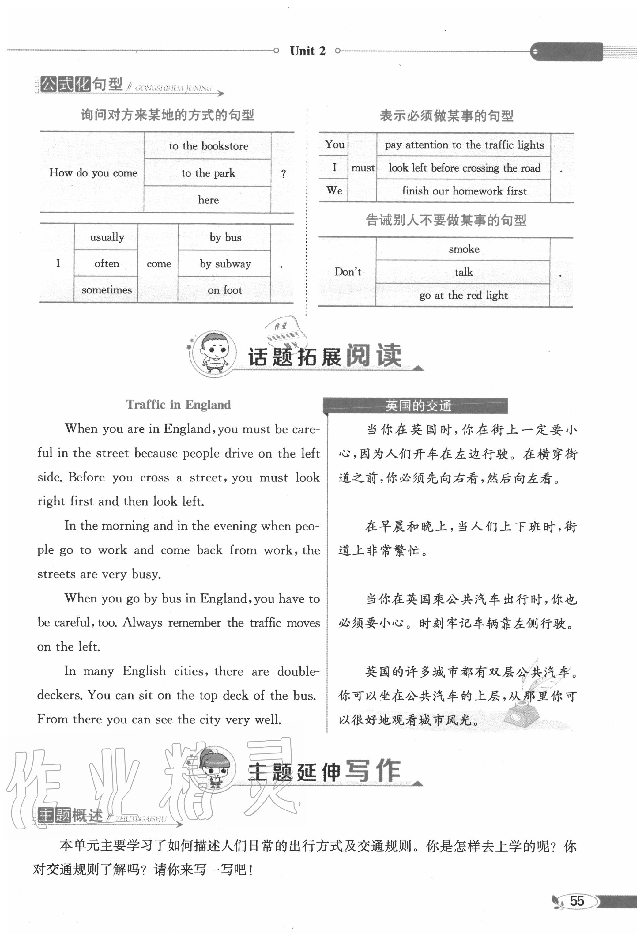 2020年教材課本六年級(jí)英語(yǔ)上冊(cè)人教PEP版 參考答案第55頁(yè)