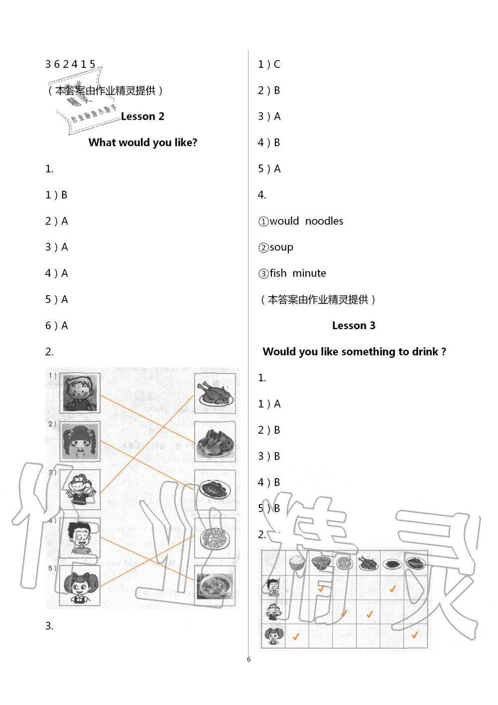 2020年小學(xué)基礎(chǔ)訓(xùn)練山東教育出版社四年級(jí)英語(yǔ)下冊(cè)三年級(jí)起點(diǎn)五四制魯科版 第6頁(yè)