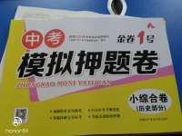 2020年金卷1號中考模擬押題卷小綜合卷歷史