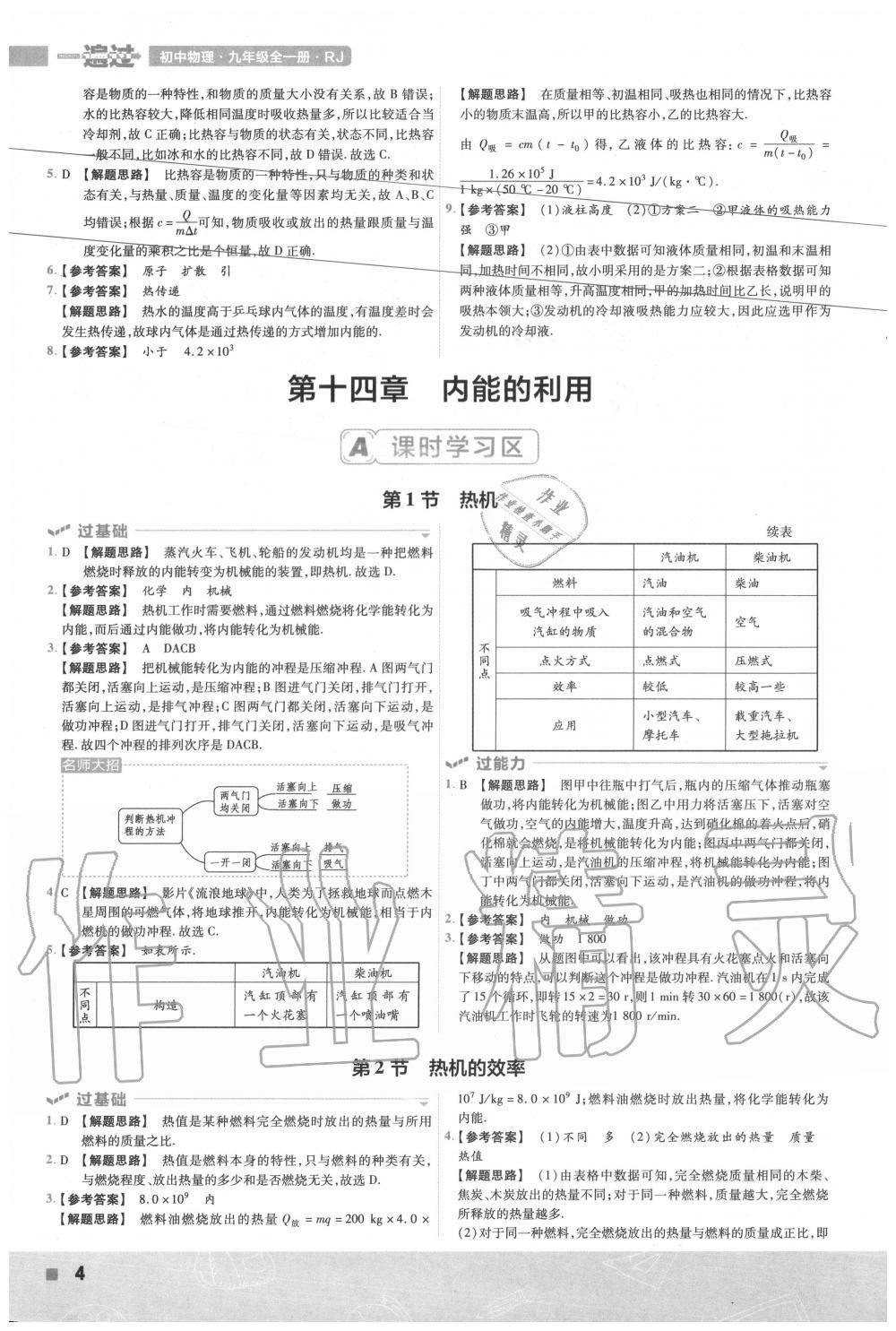 2020年一遍過初中物理九年級(jí)全一冊(cè)人教版 第4頁