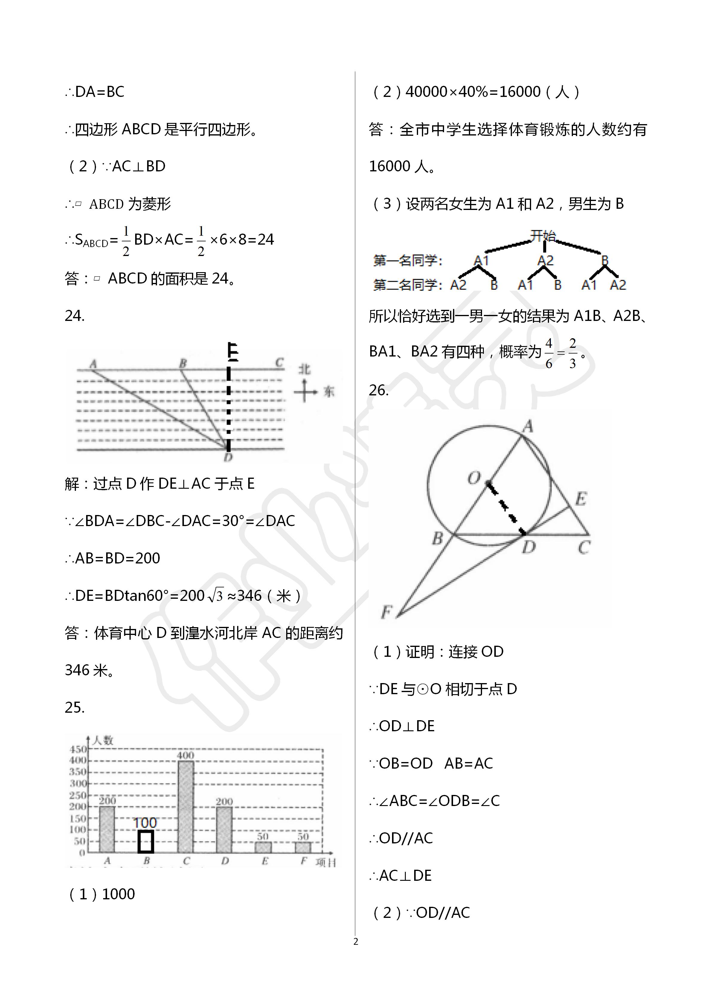 2020年金榜名卷模擬試卷數(shù)學(xué)青海專版 第2頁(yè)