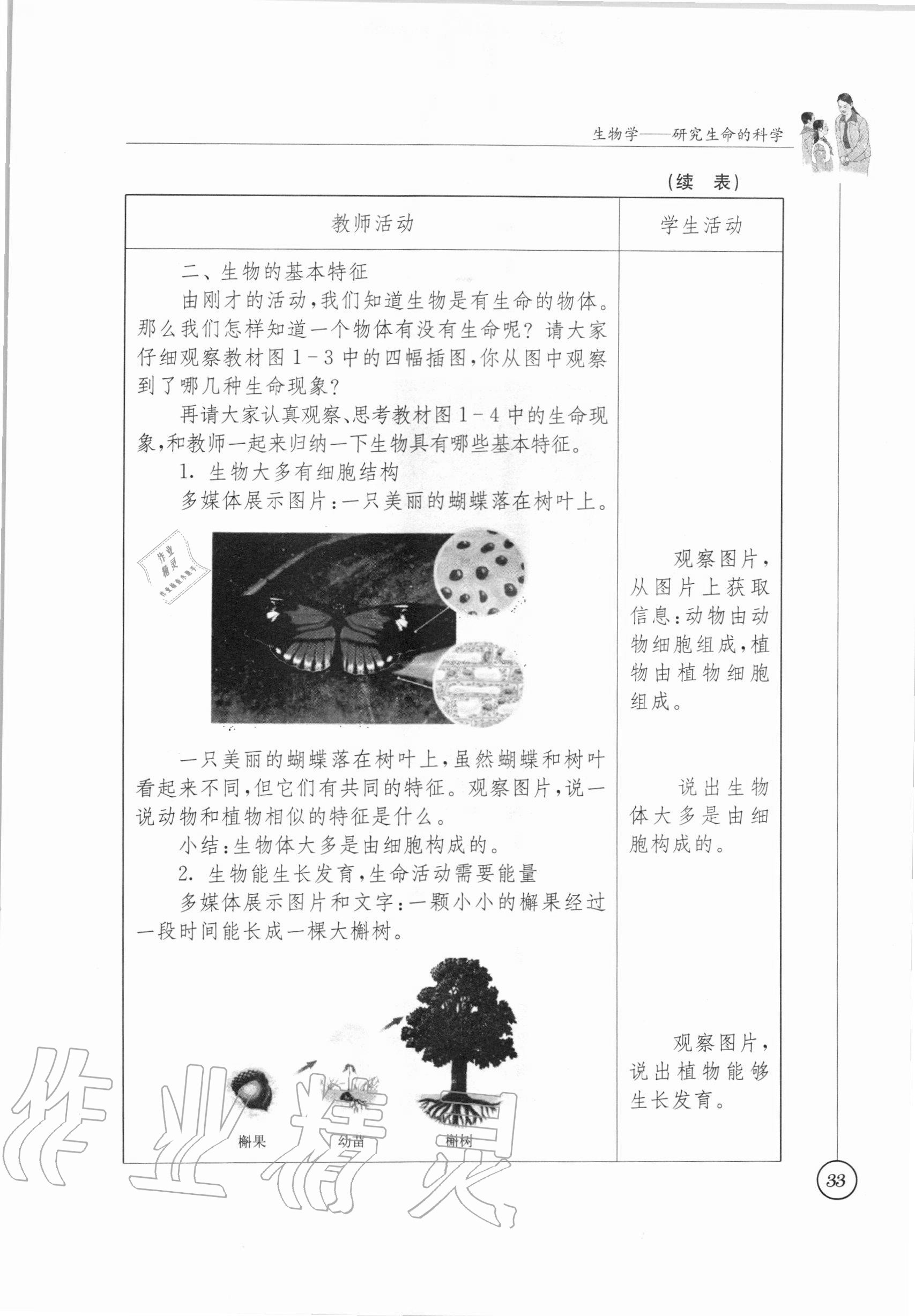 2020年教材課本七年級(jí)生物學(xué)上冊(cè)蘇科版 參考答案第28頁