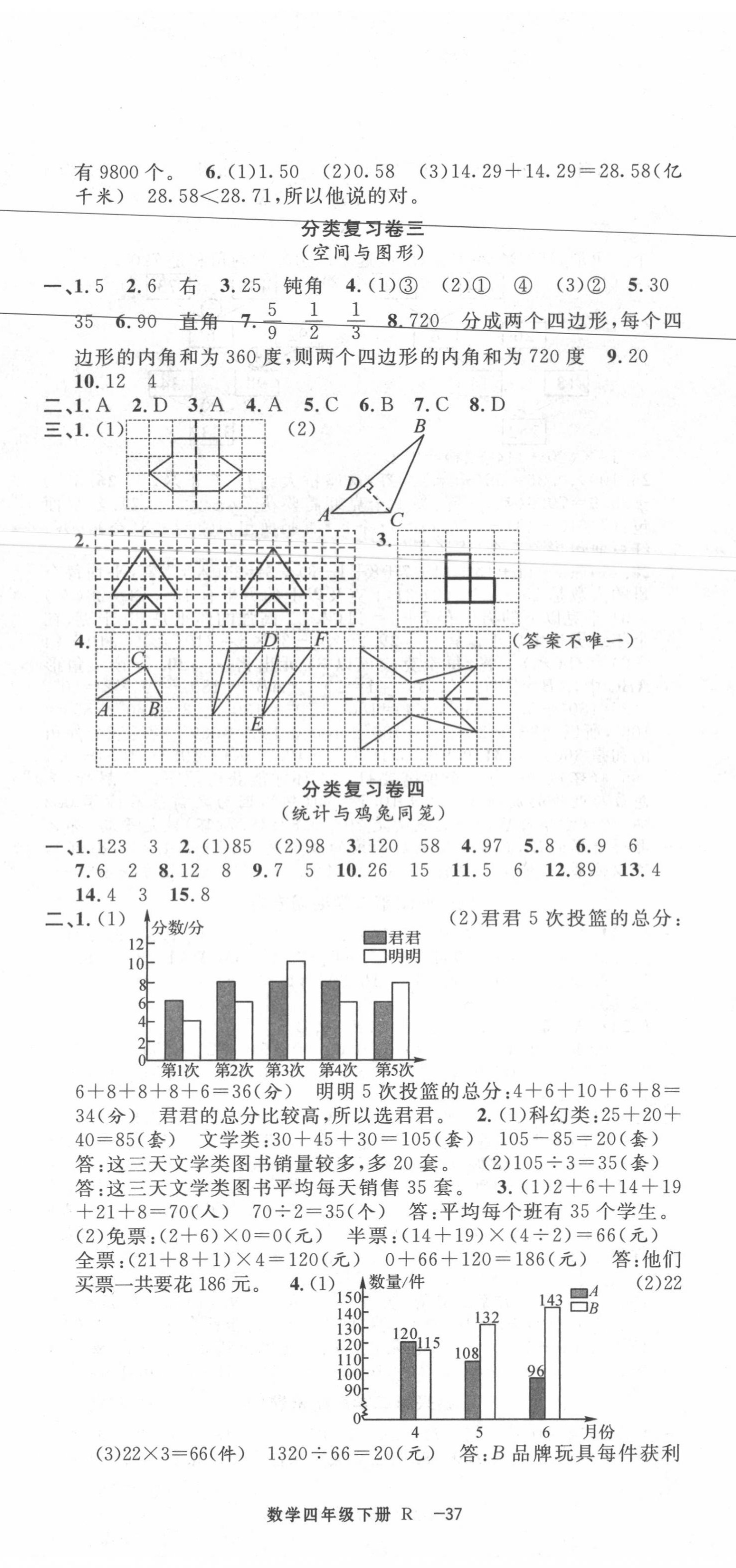 2020年浙江各地期末迎考卷四年級數(shù)學下冊人教版 第2頁