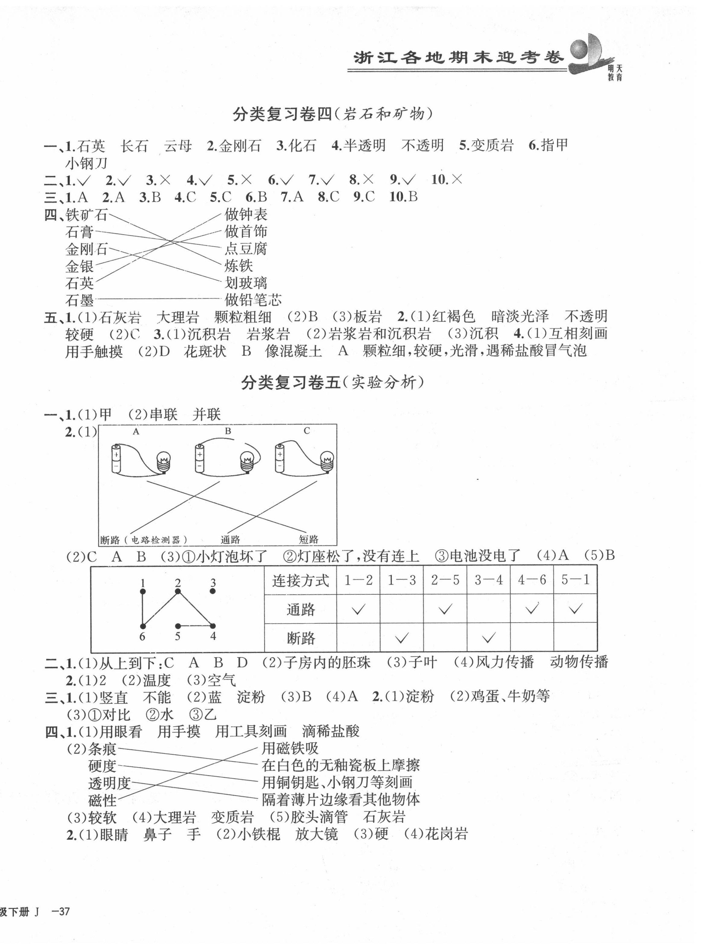 2020年浙江各地期末迎考卷四年級科學(xué)下冊教科版 第2頁