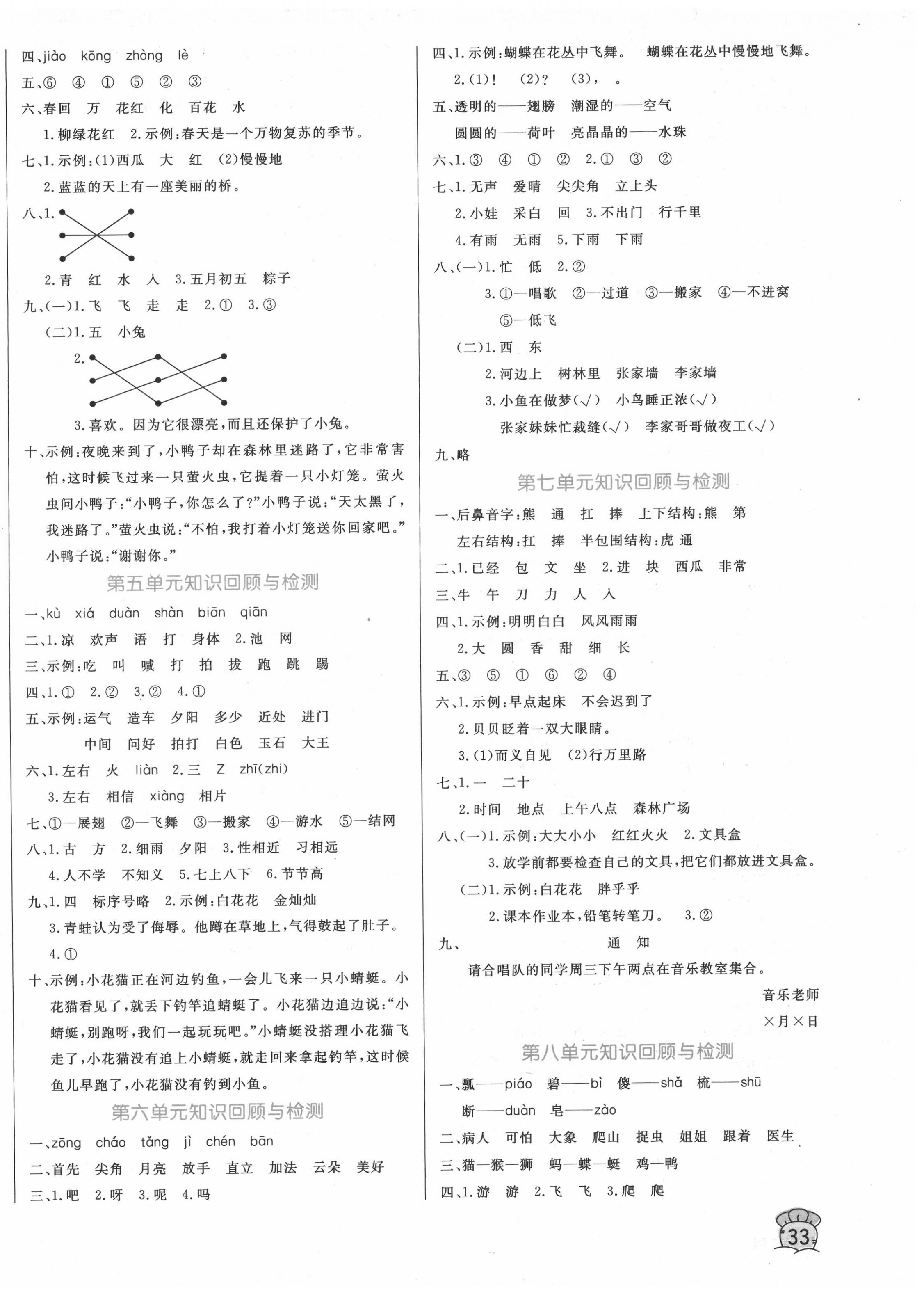 2020年黄冈名卷一年级语文下册人教版 第2页