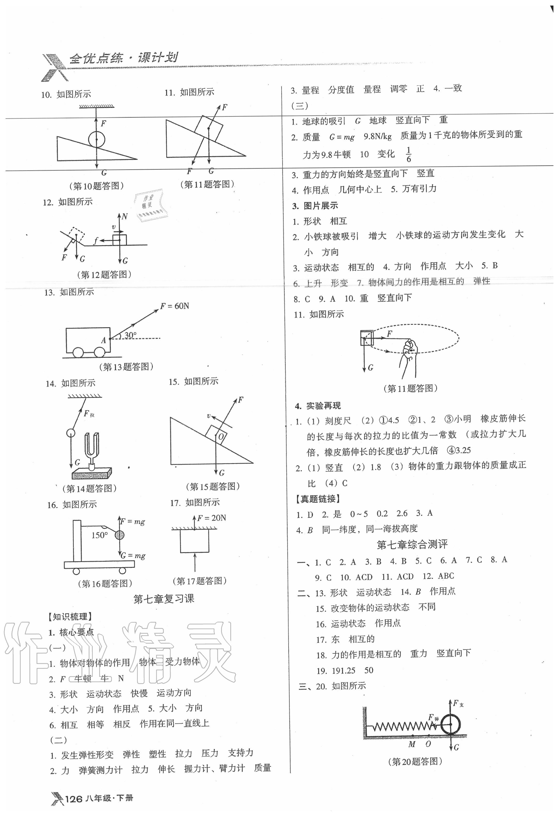 2020年全优点练课计划八年级物理下册人教版 第2页