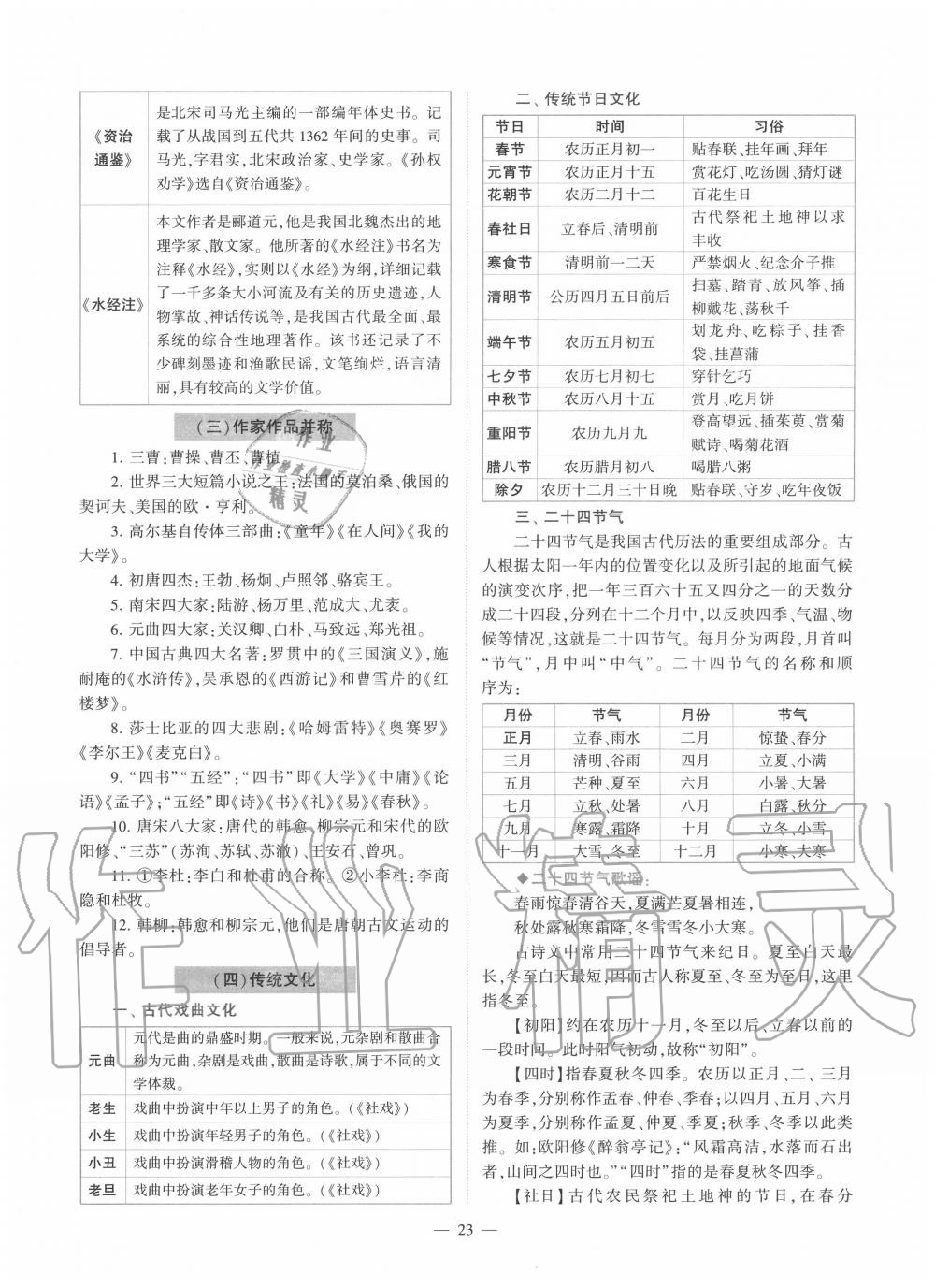 2020年福建省初中語(yǔ)文同步學(xué)習(xí)方案八年級(jí)下冊(cè)人教版 參考答案第23頁(yè)