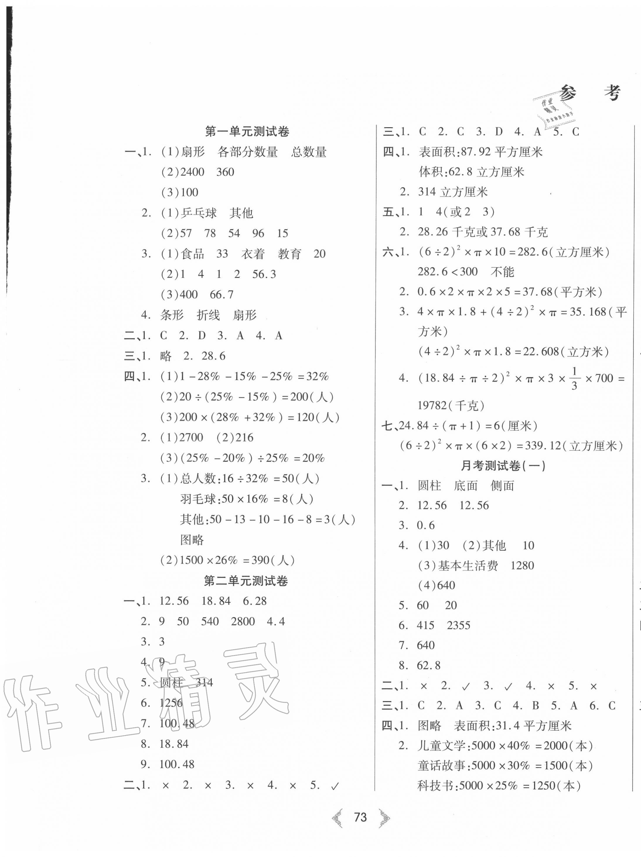 2020年希望100全階段測(cè)試卷六年級(jí)數(shù)學(xué)下冊(cè)蘇教版 第1頁