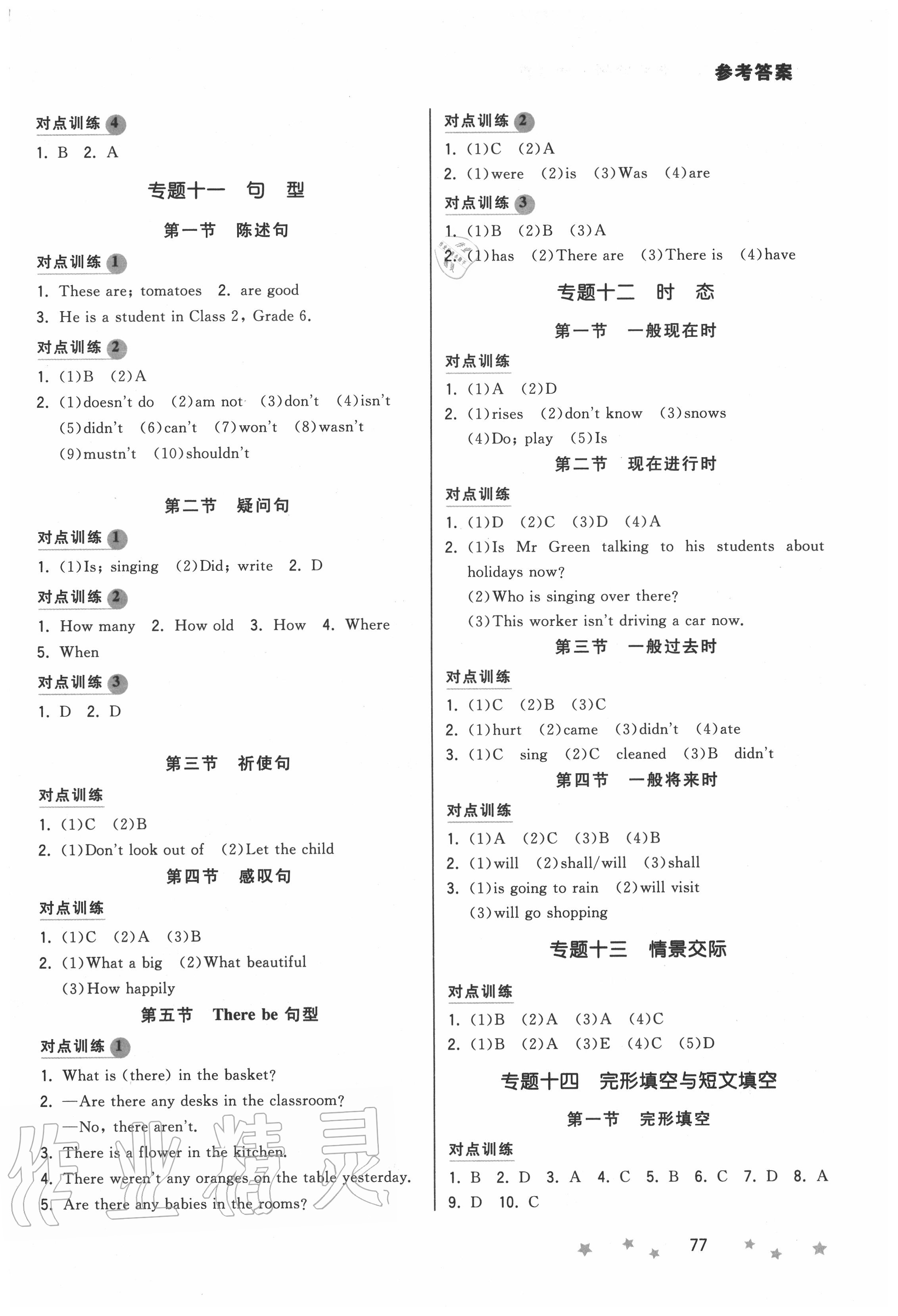 2020年夺冠小状元小学毕业升学总复习英语 第3页