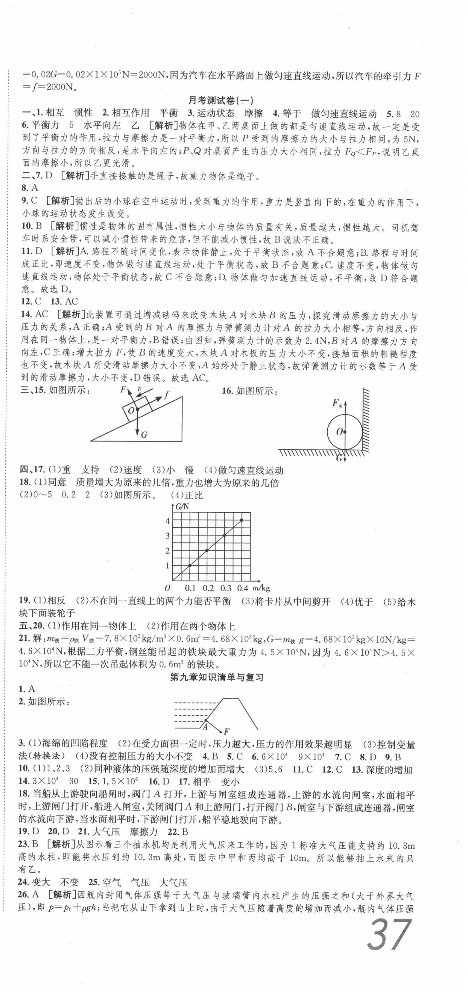 2020年高分装备复习与测试八年级物理下册人教版 第3页