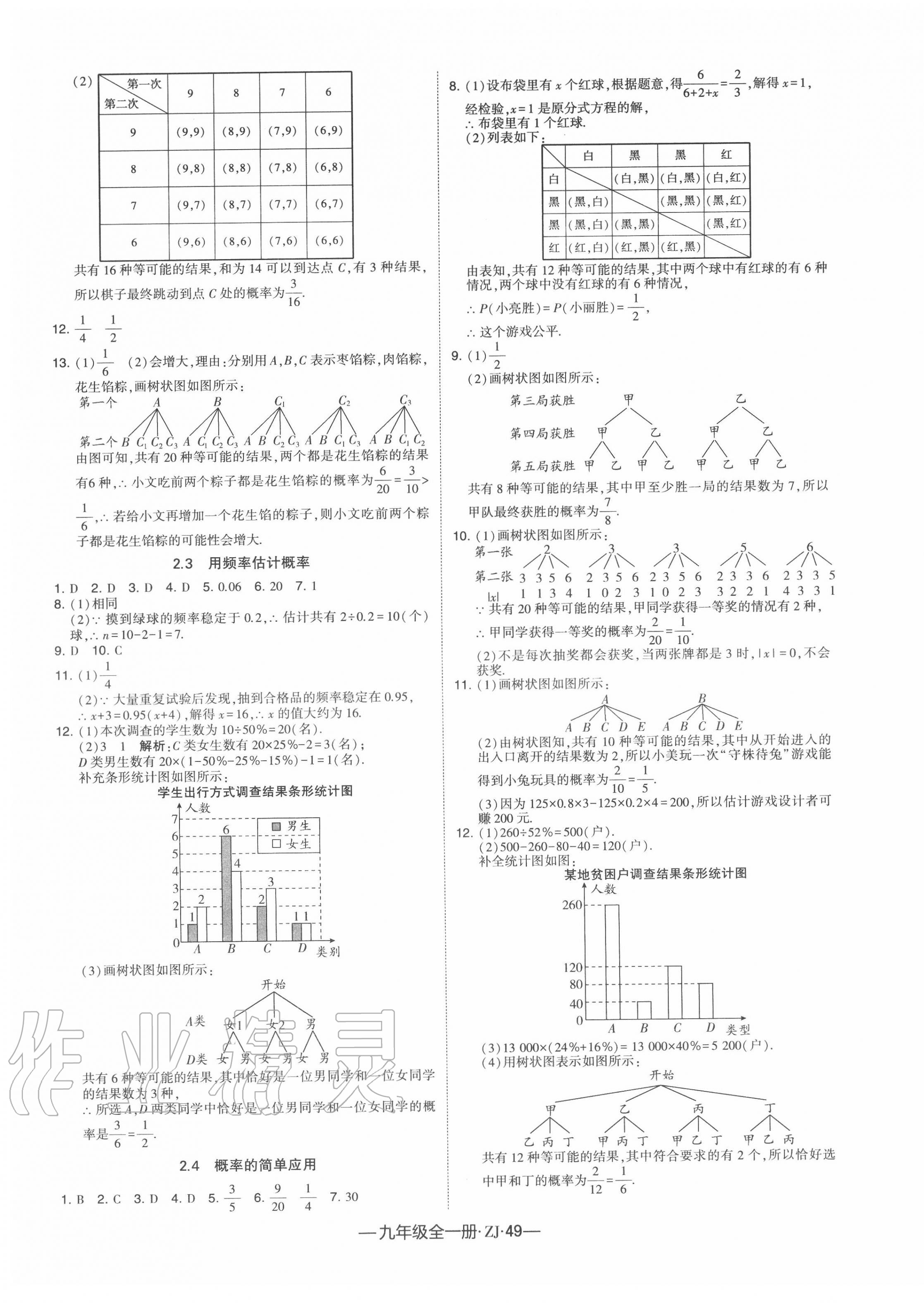 2020年经纶学典学霸九年级数学全一册浙教版 第9页