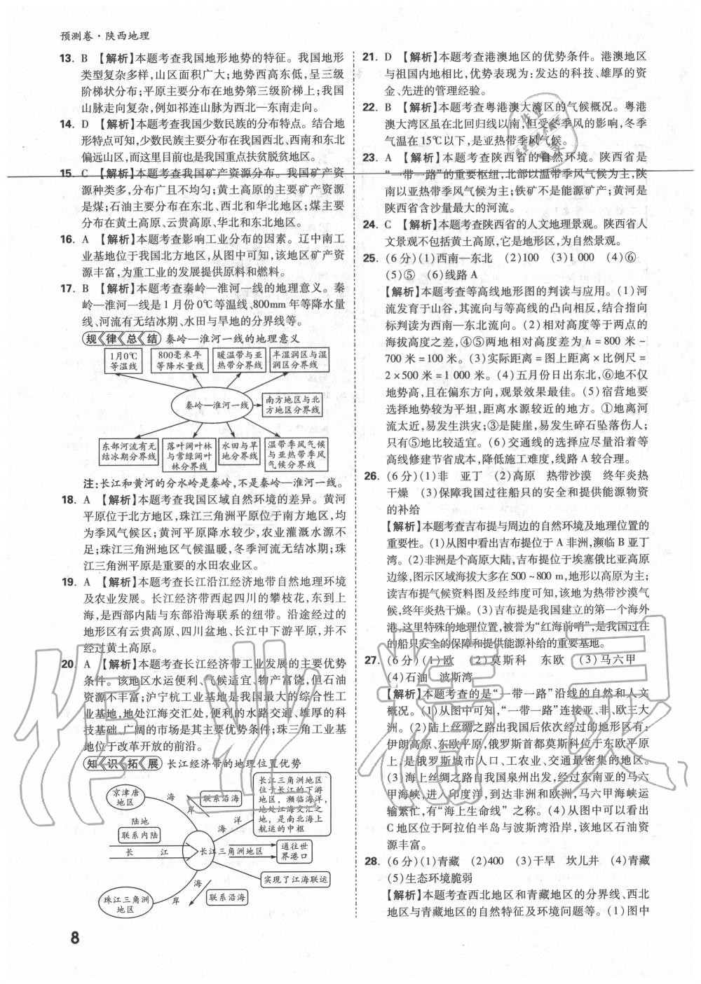 2020年萬(wàn)唯中考預(yù)測(cè)卷地理陜西專版 第2頁(yè)