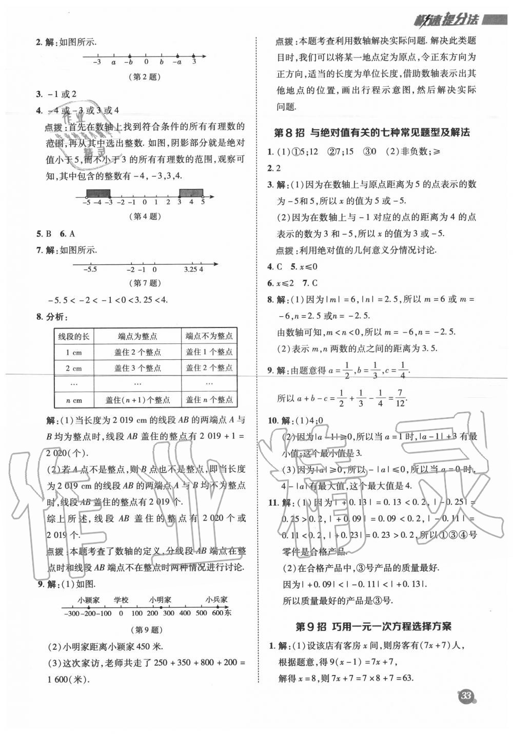 2020年綜合應(yīng)用創(chuàng)新題典中點(diǎn)七年級(jí)數(shù)學(xué)上冊(cè)人教版 參考答案第6頁(yè)