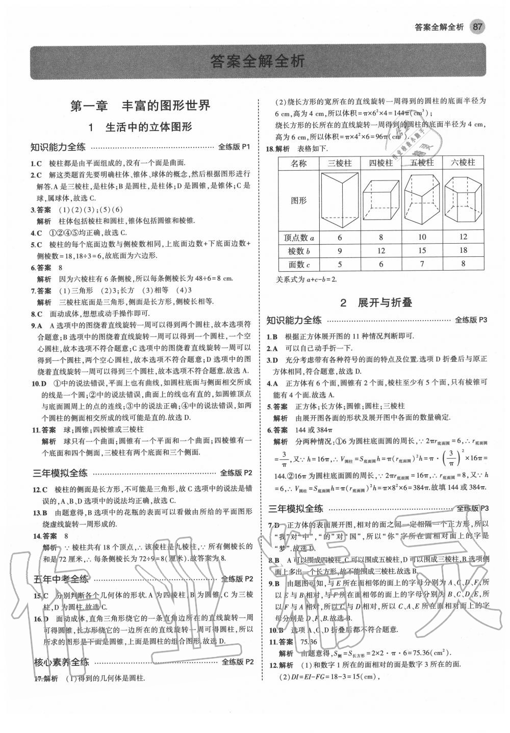 2020年5年中考3年模擬六年級數(shù)學(xué)上冊魯教版五四制山東專版 第1頁