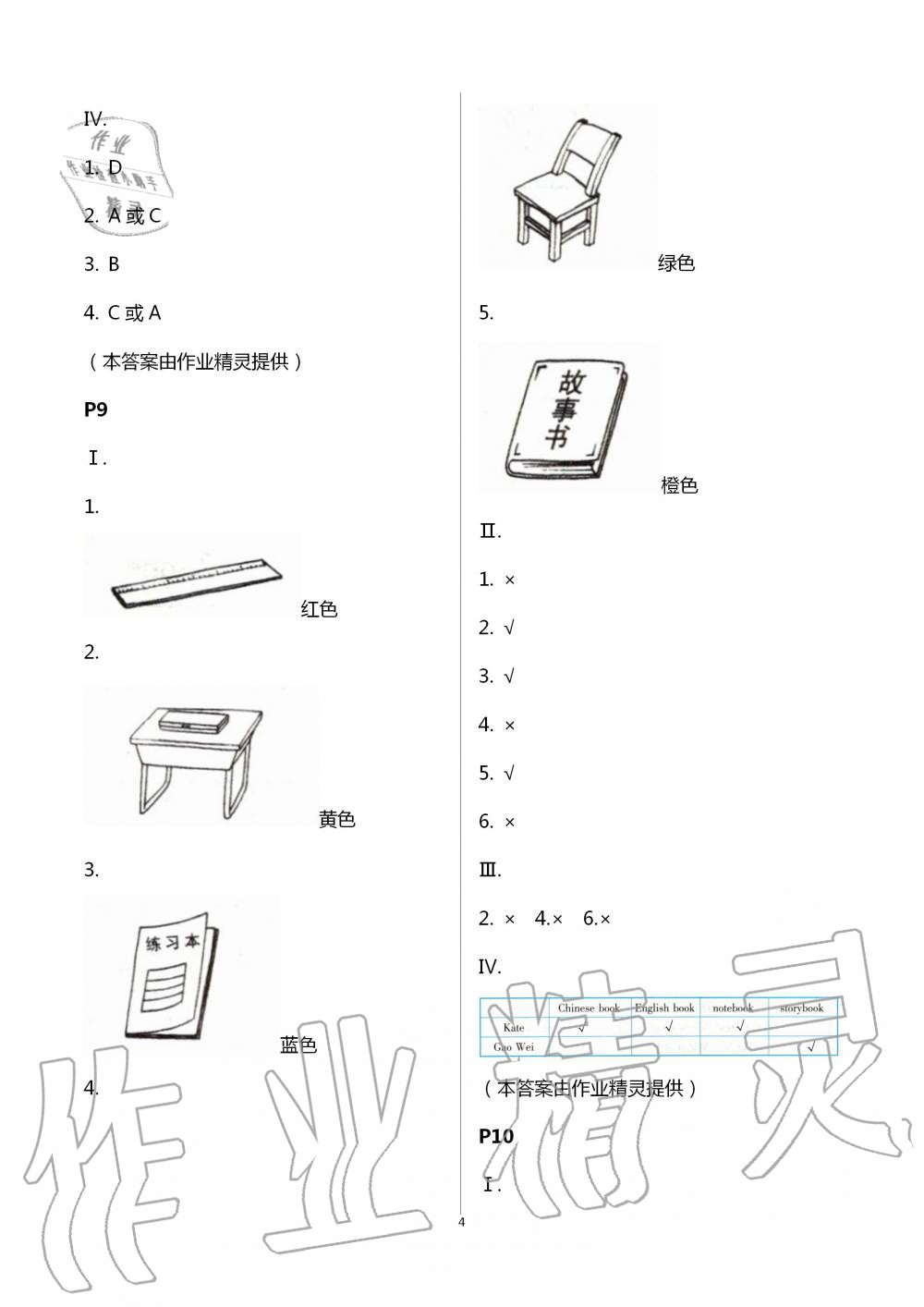 2020年暑假作业三年级英语下册人教精通版新疆青少年出版社 第4页