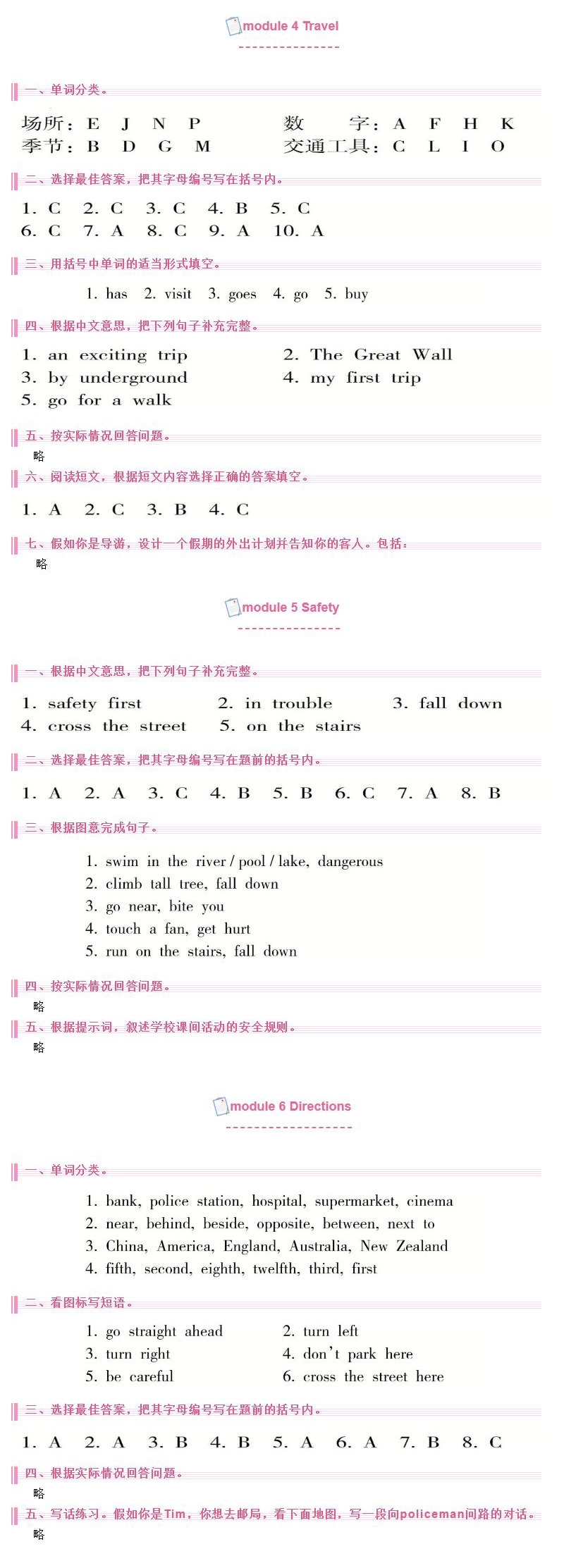 2020年嶺南讀寫期末訓(xùn)練營(yíng)五年級(jí)英語 參考答案第2頁