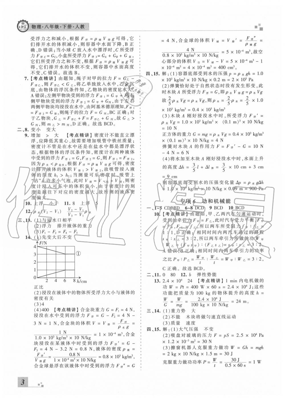 2020年王朝霞各地期末试卷精选八年级物理下册人教版河北专版 第4页