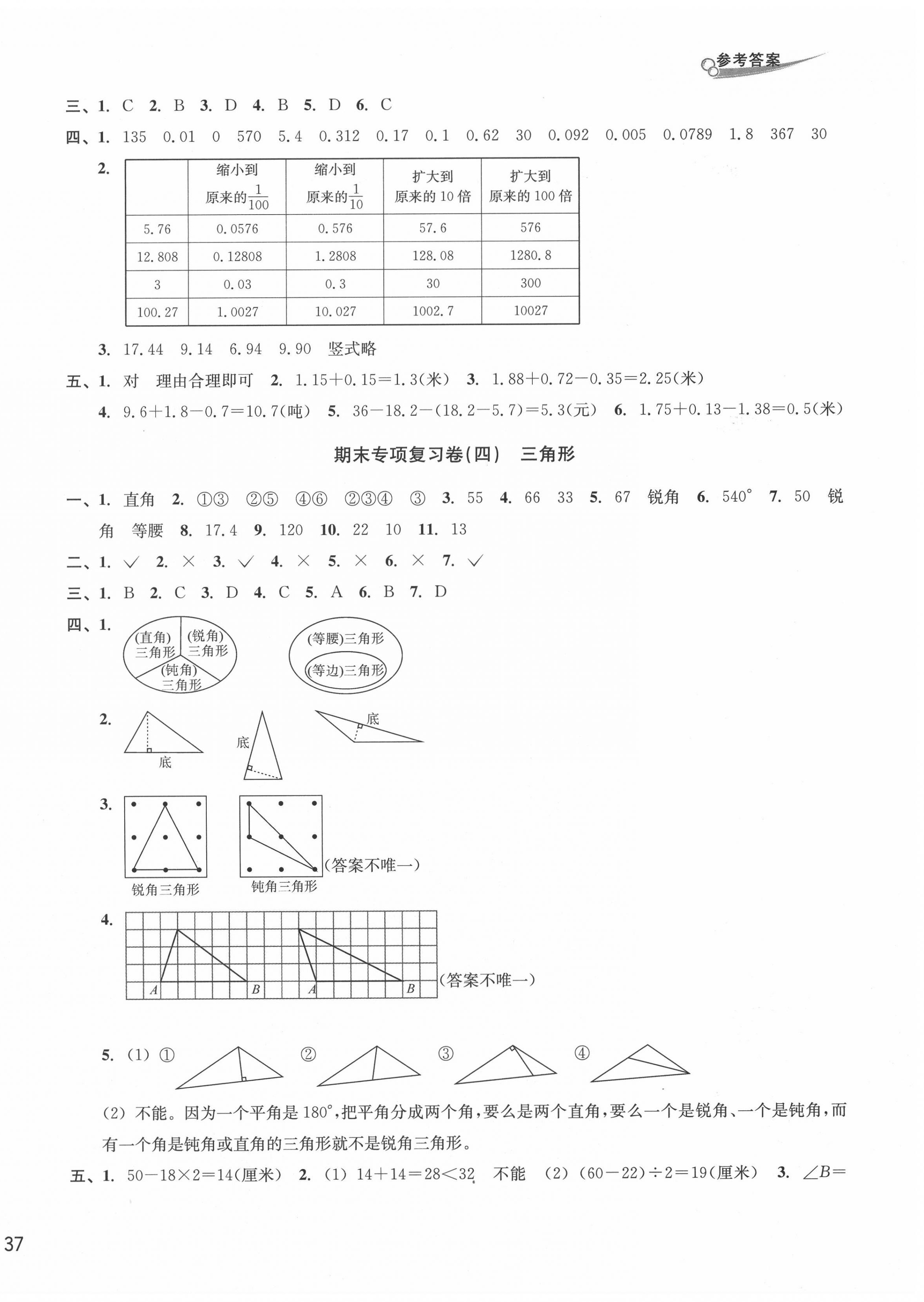 2020年各地期末名卷精選四年級(jí)數(shù)學(xué)下冊(cè) 第2頁