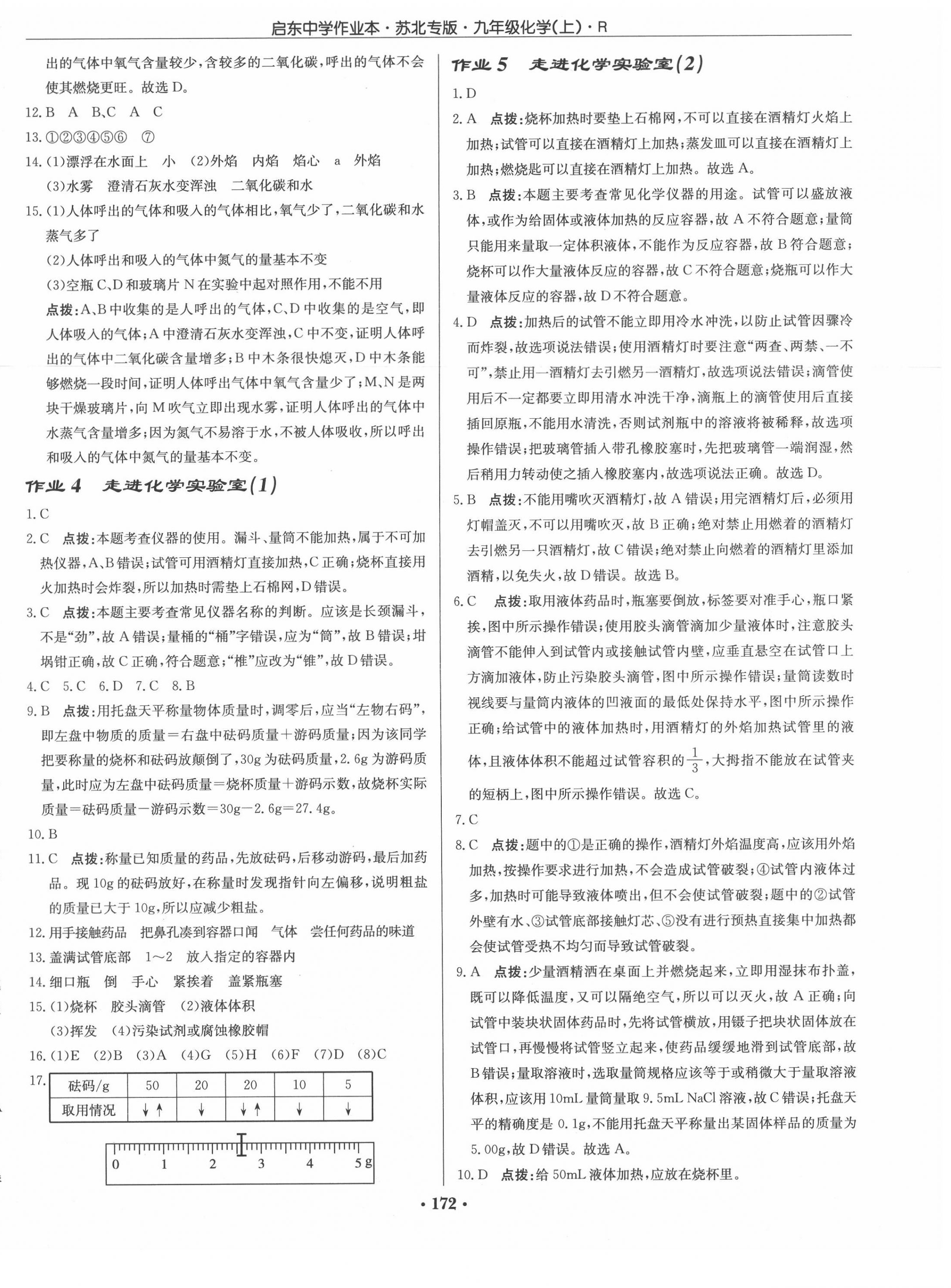 2020年啟東中學(xué)作業(yè)本九年級化學(xué)上冊人教版蘇北專版 第2頁