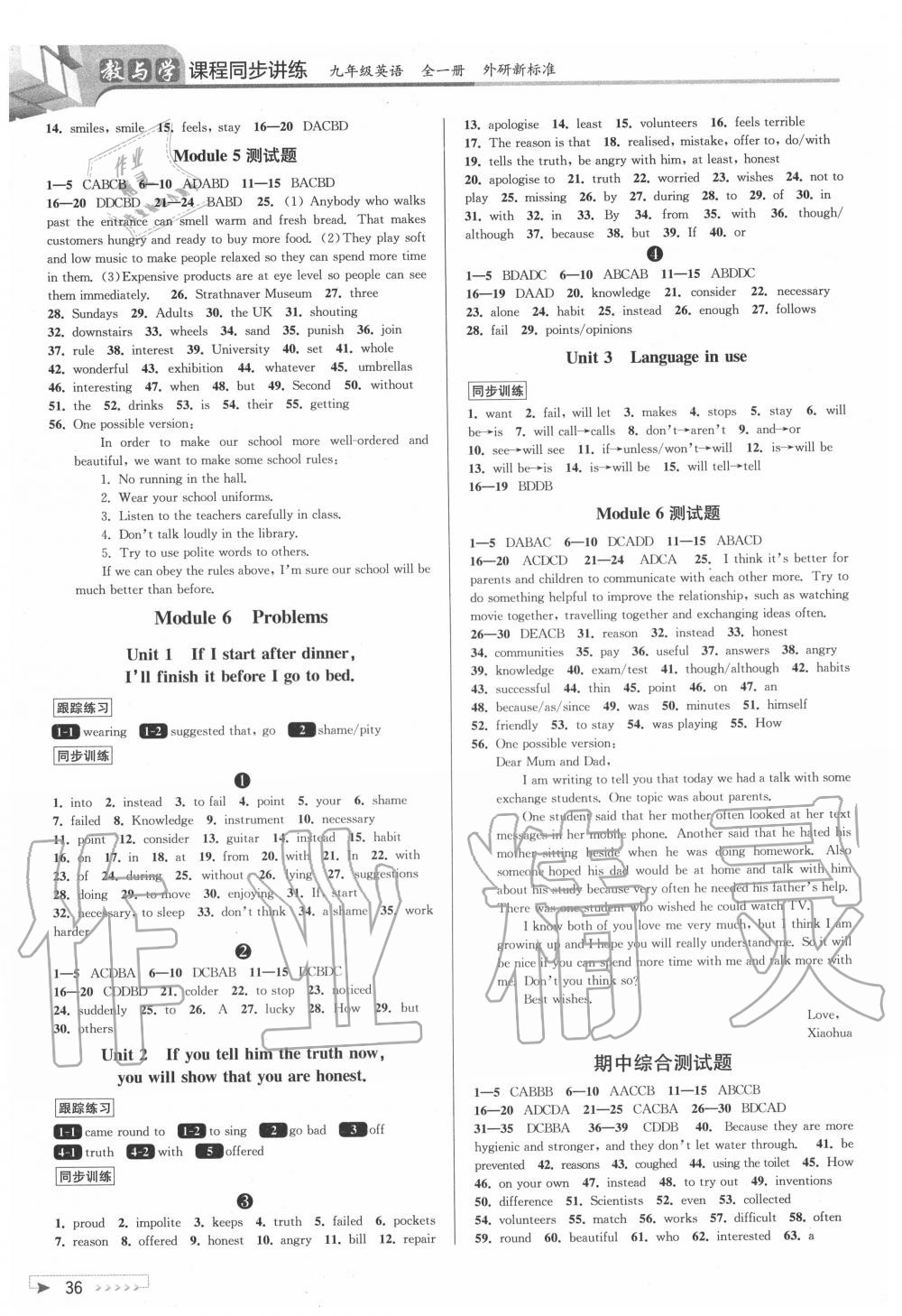 2020年教與學(xué)課程同步講練九年級英語全一冊外研版 第4頁