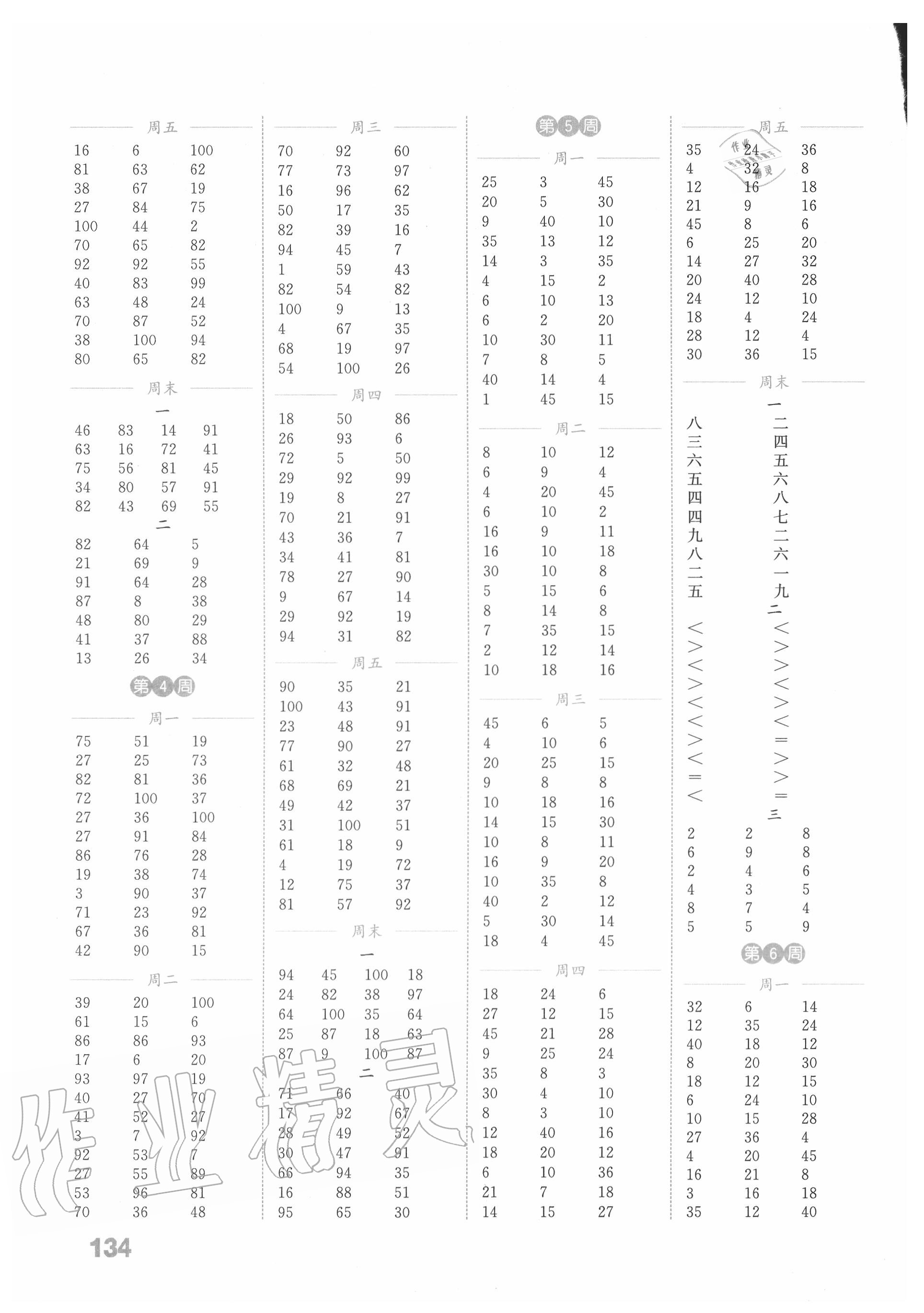 2020年通城學(xué)典小學(xué)數(shù)學(xué)計(jì)算能手二年級(jí)上冊(cè)北師大版 第2頁(yè)