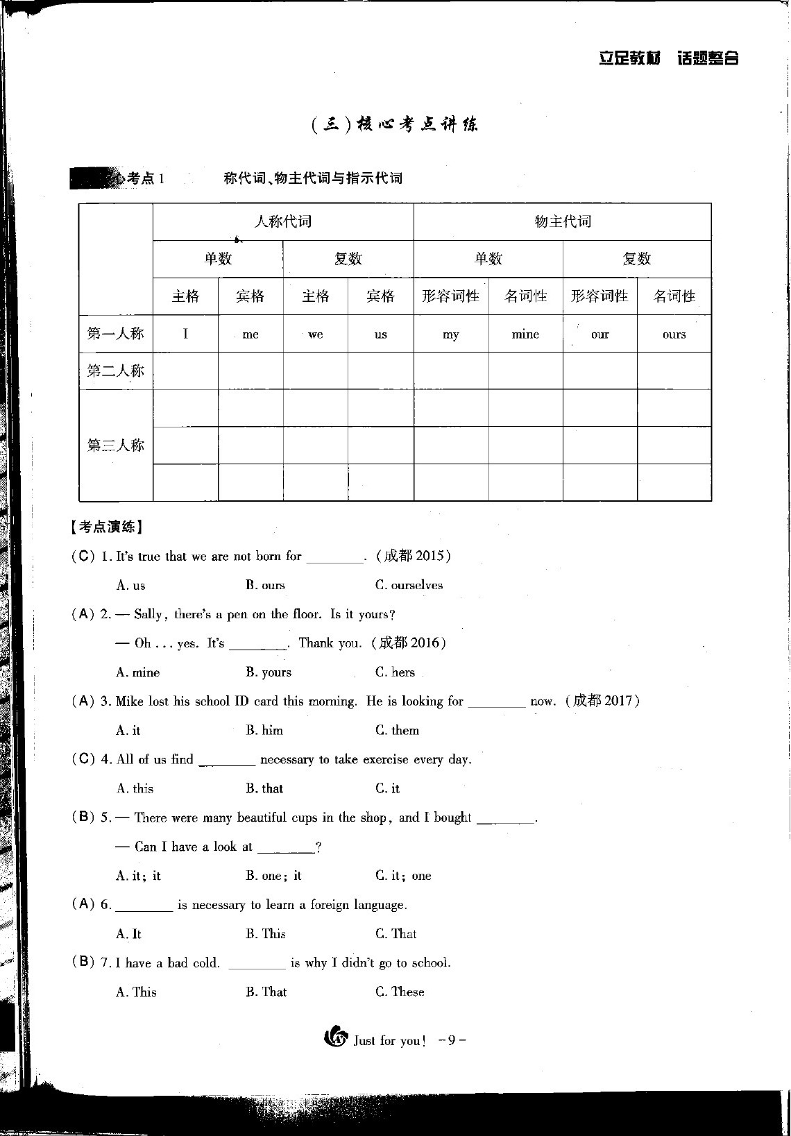 2020年优课堂给力A加英语话题复习 第2页