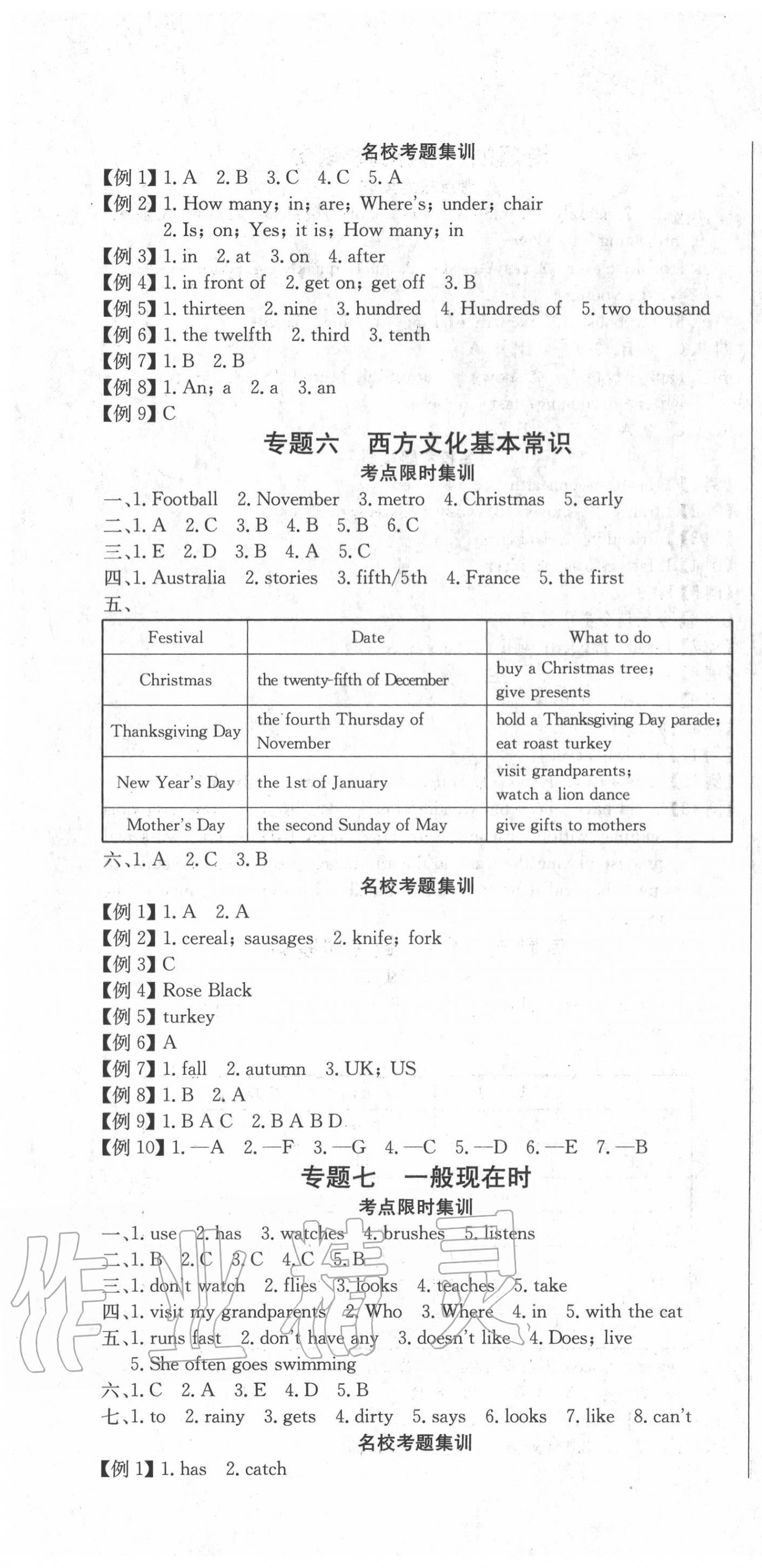 2020年黃岡小狀元小學升學考試沖刺復習卷英語 第4頁