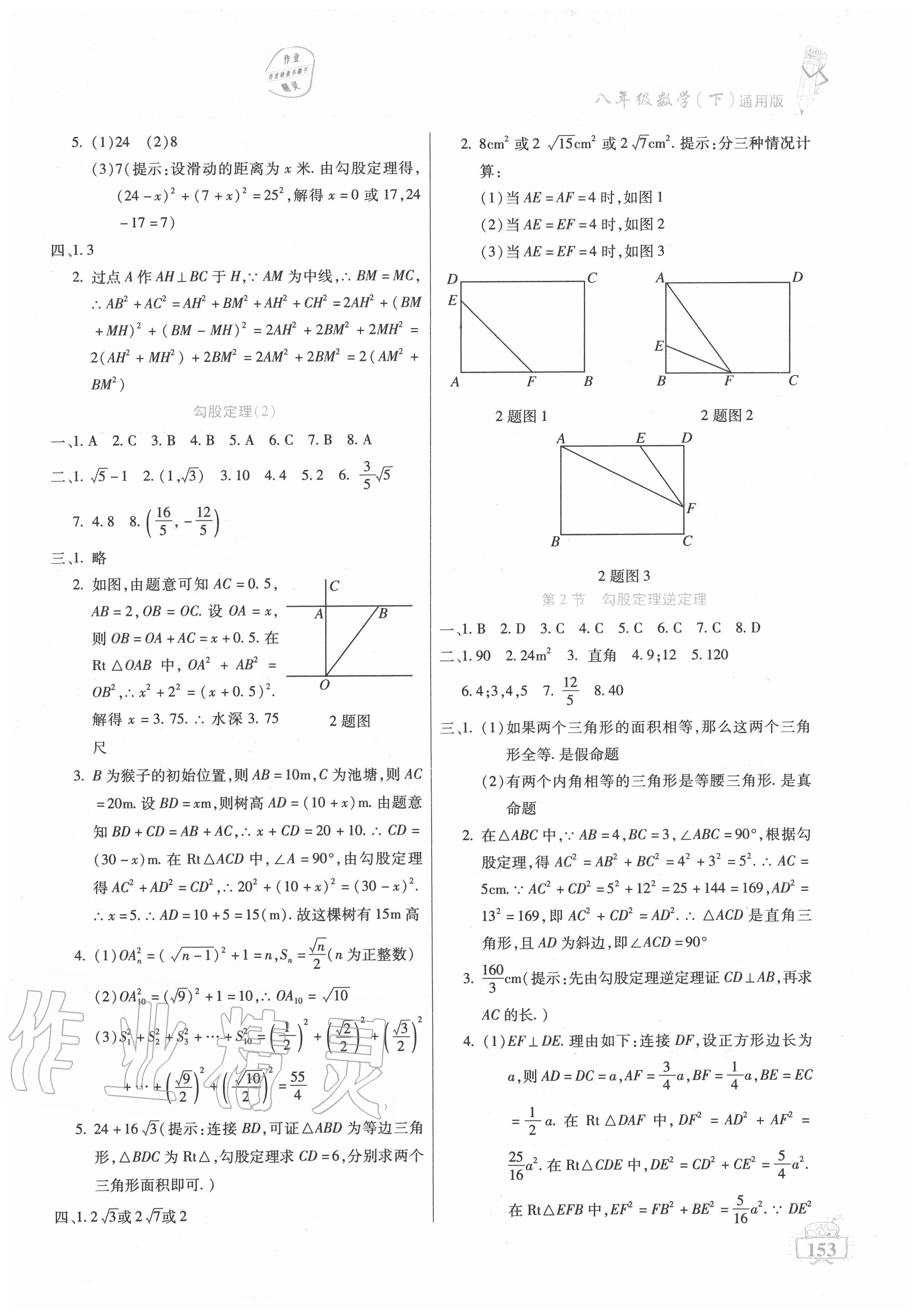 2020年名師點津八年級數(shù)學下冊通用版 第3頁