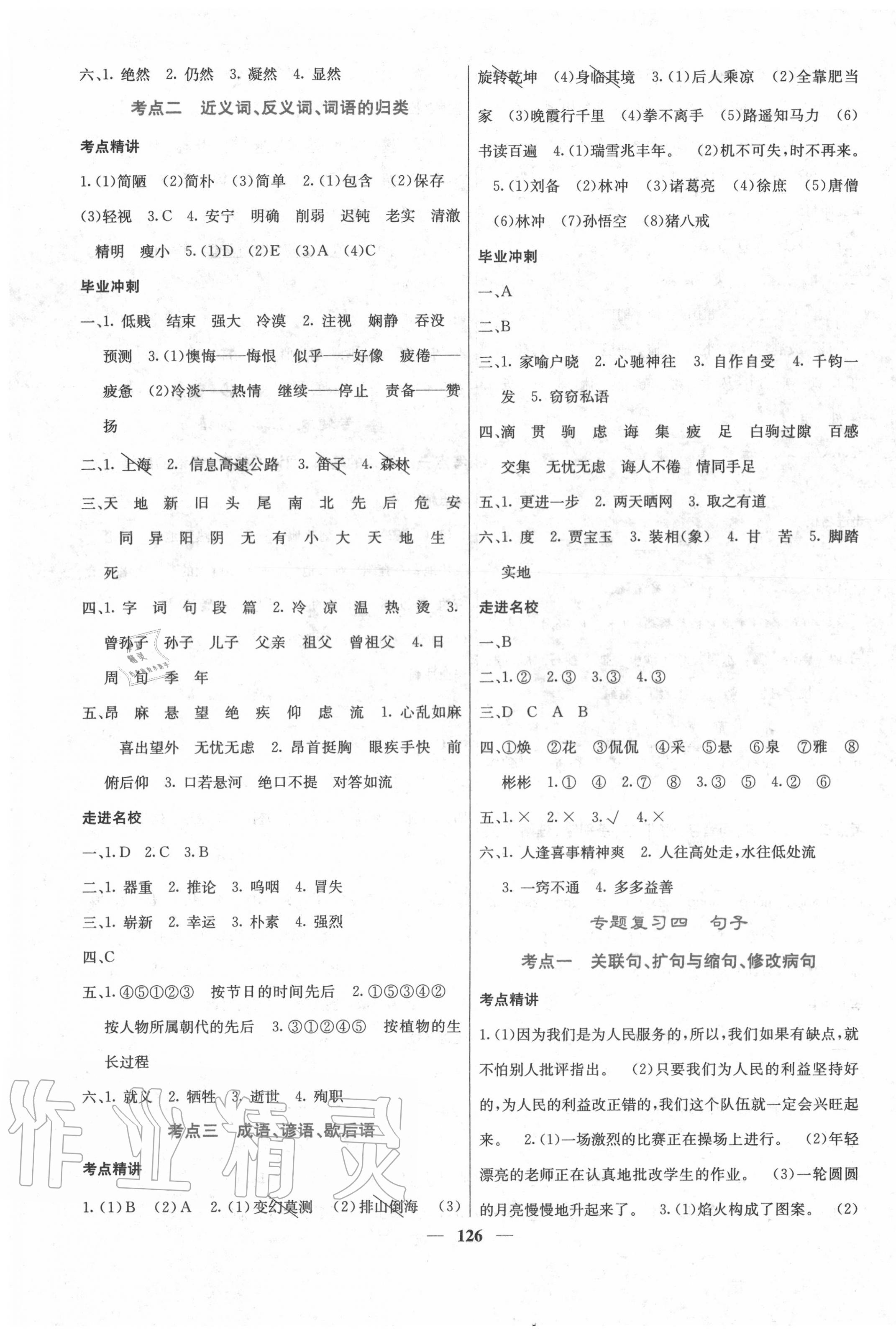 2020年小考點睛語文 第3頁