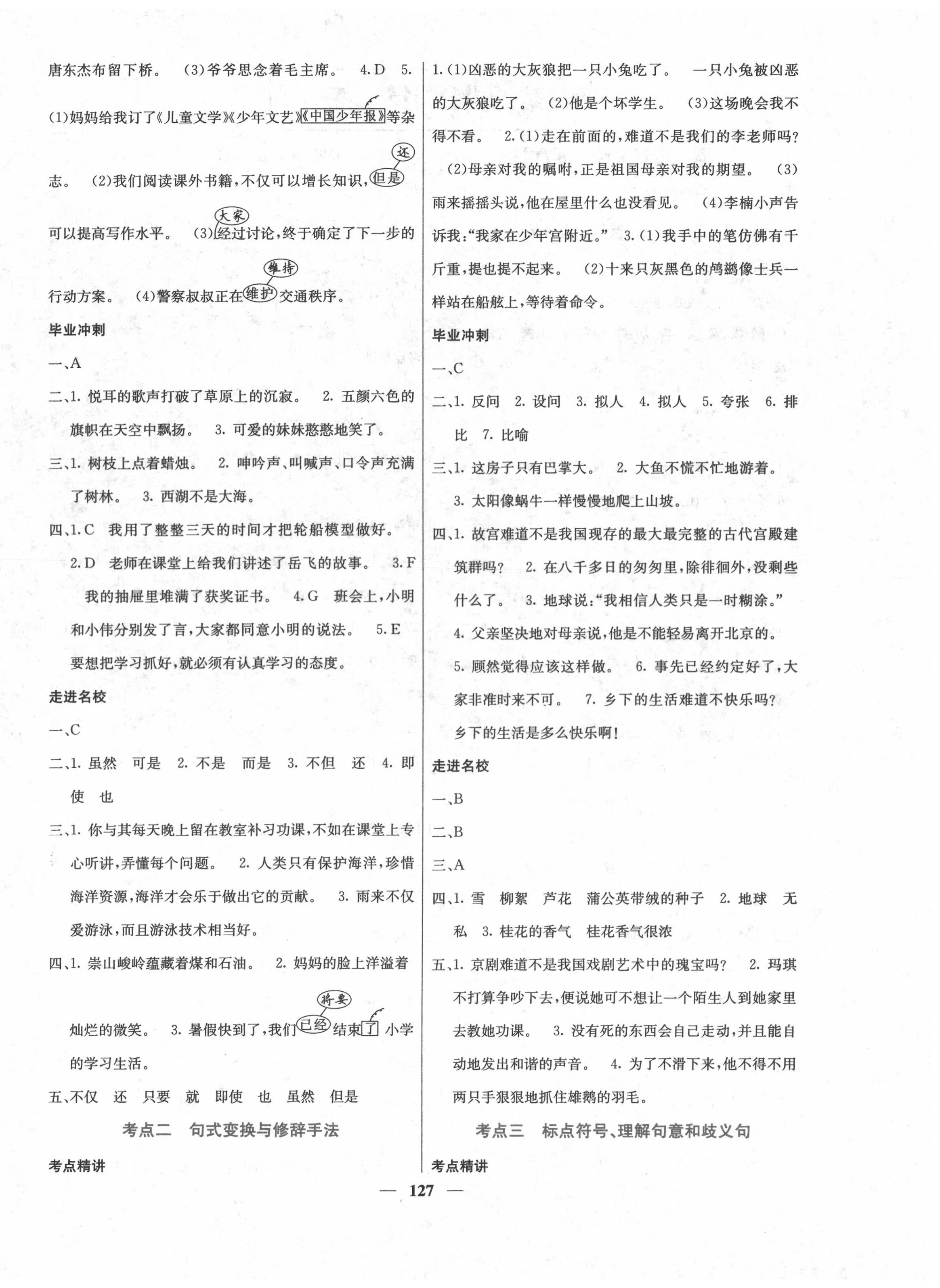 2020年小考點(diǎn)睛語文 第4頁