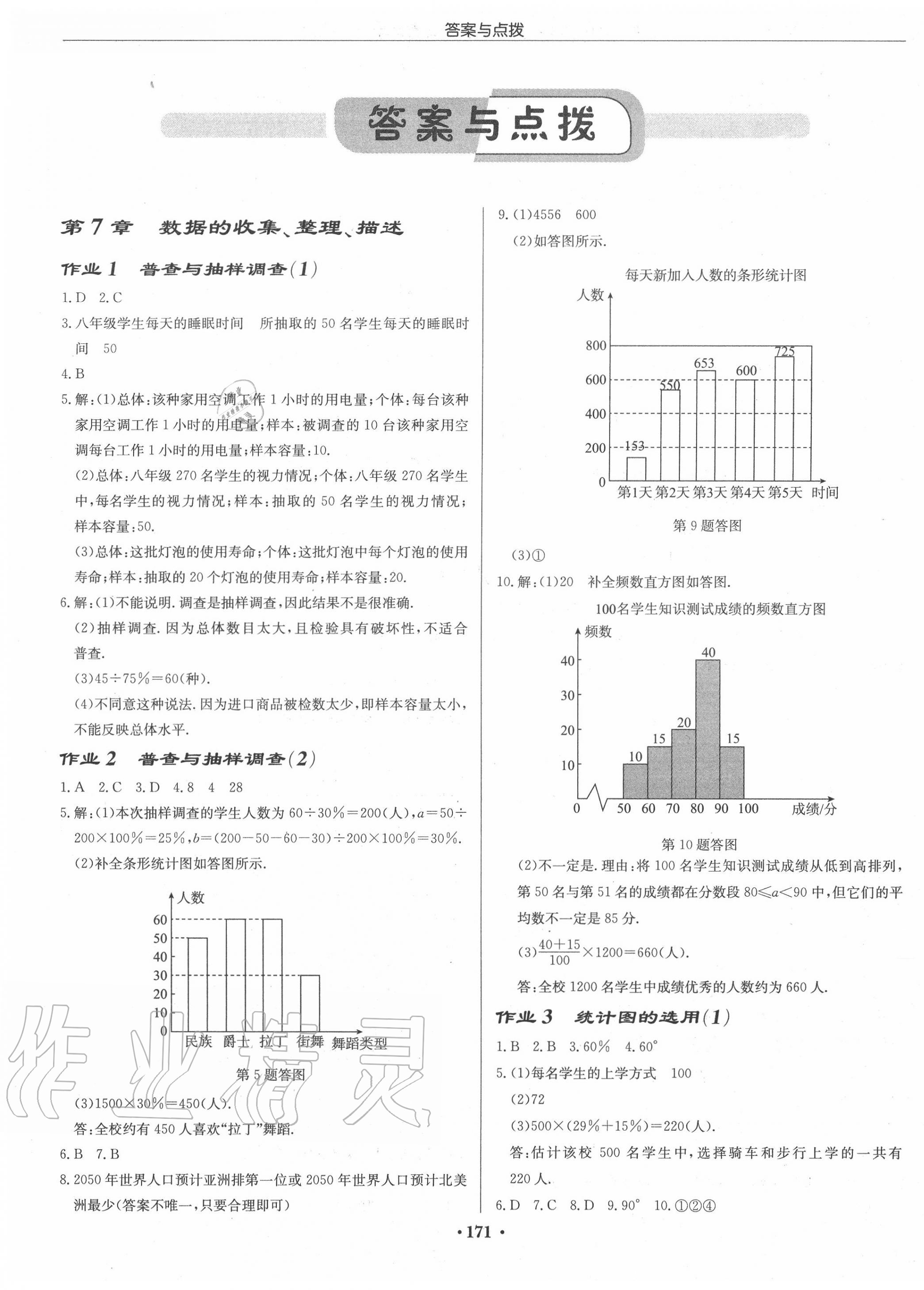 2020年启东中学作业本八年级数学下册江苏版宿迁专版 第1页