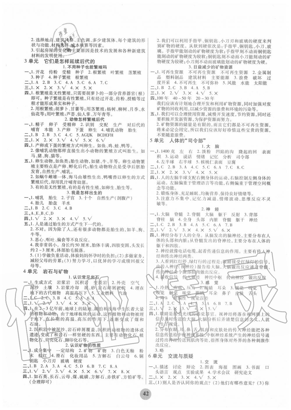 2020年激活思維科學(xué)與生活五年級(jí)下冊(cè)蘇教版 第2頁