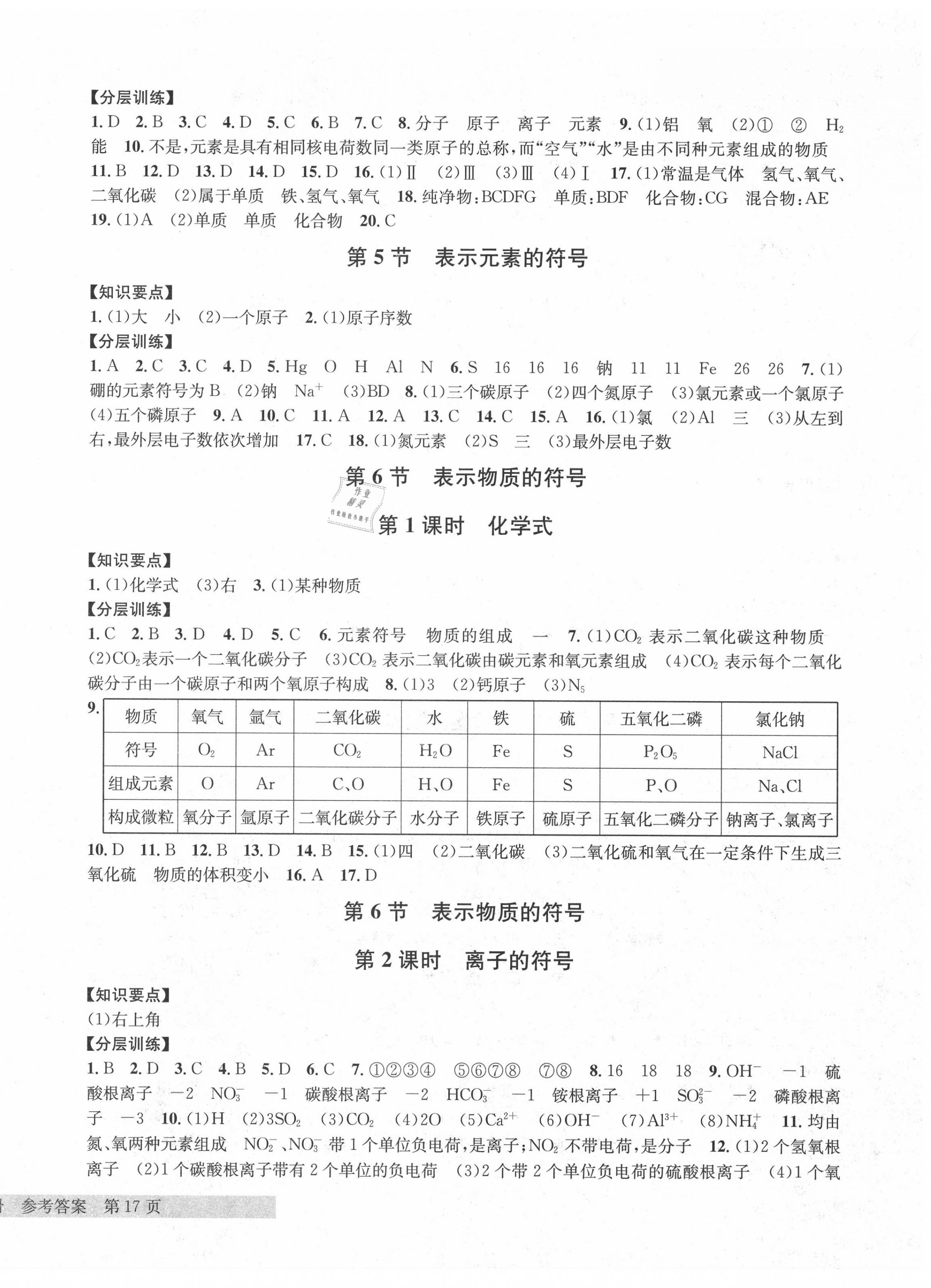 2020年习题e百课时训练八年级科学下册浙教版 第6页