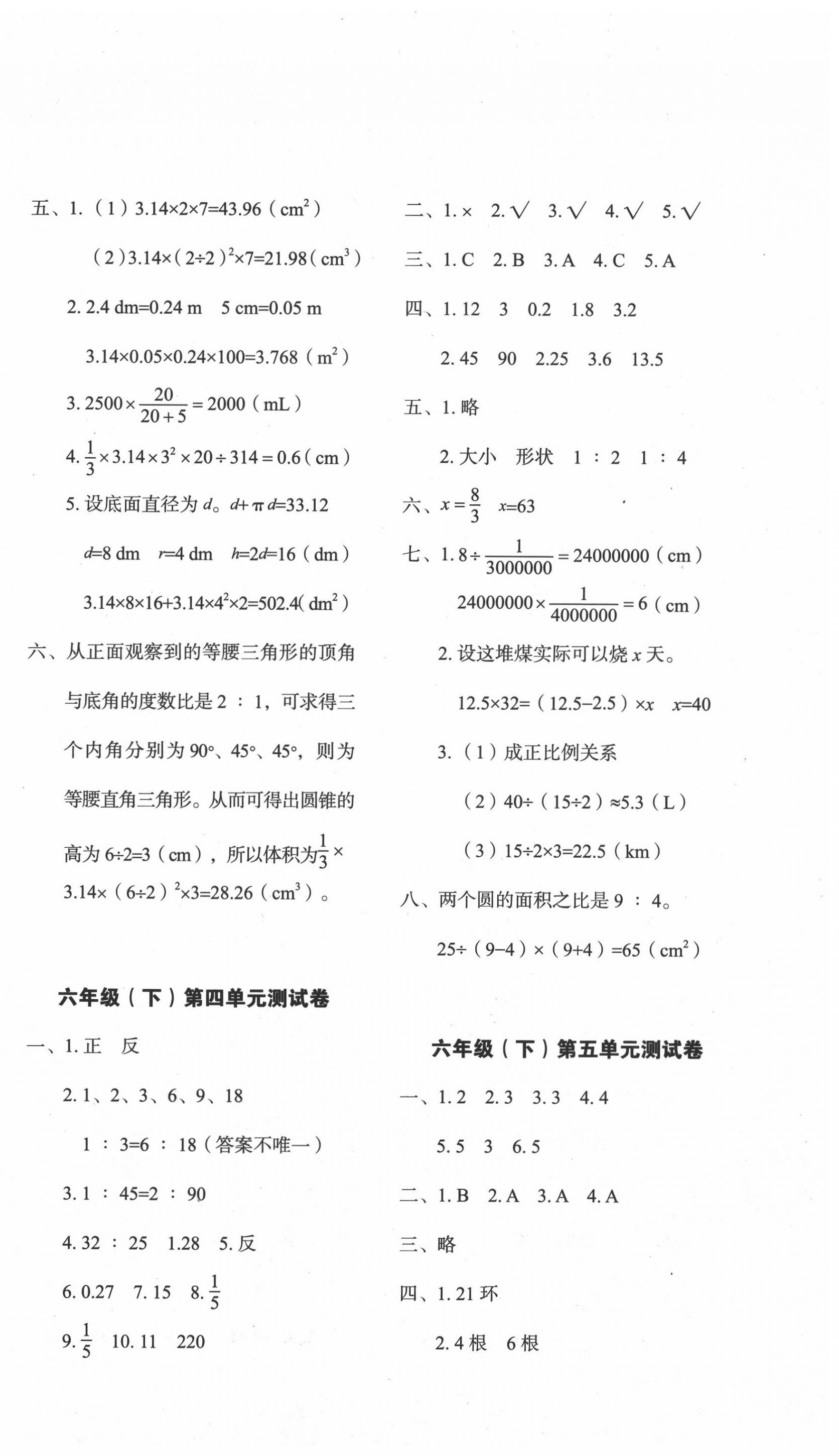 2020年名師教你沖刺期末100分六年級(jí)數(shù)學(xué)下冊(cè)人教版 第2頁(yè)