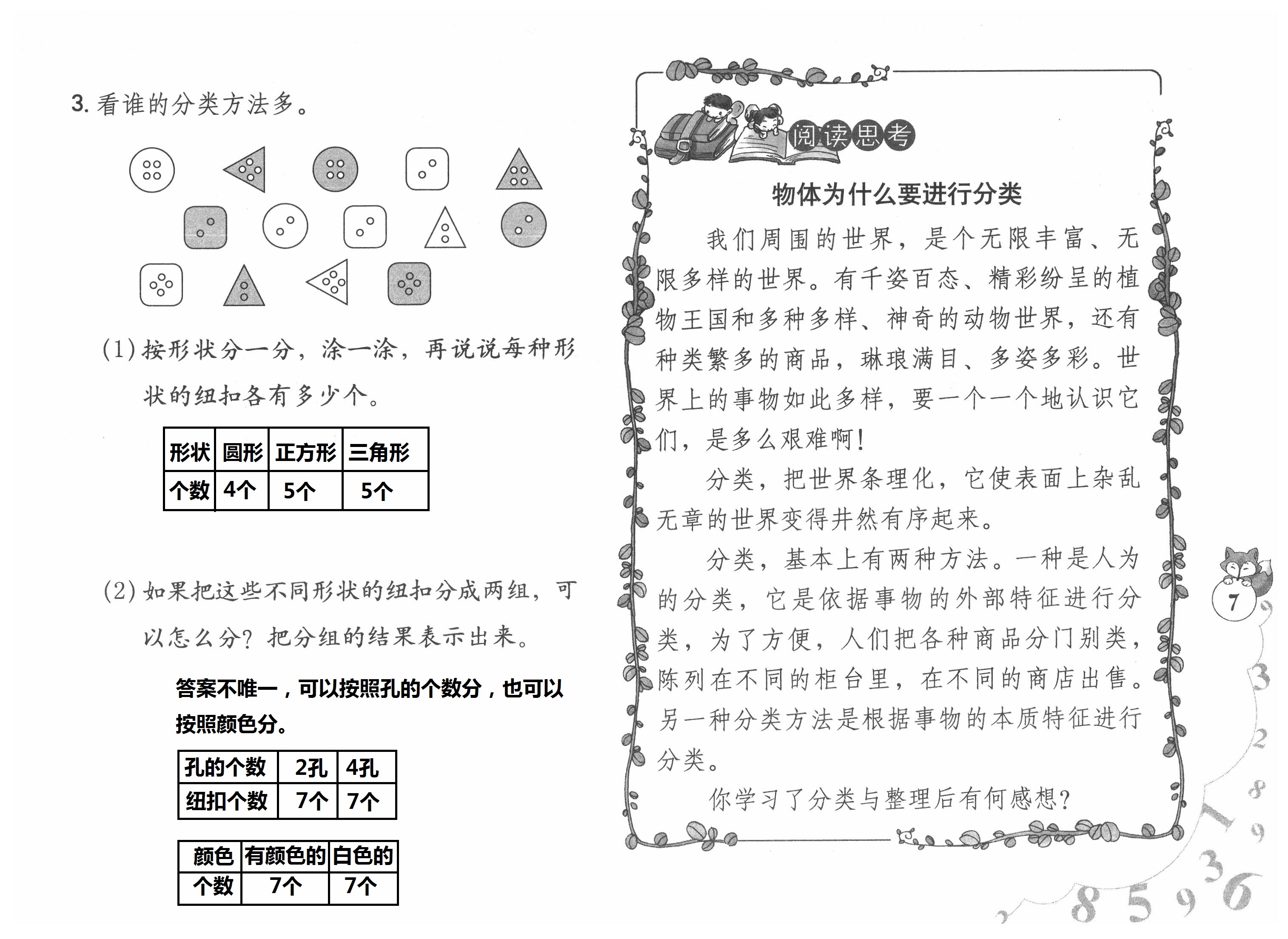 2020年數(shù)學暑假作業(yè)一年級人教版海燕出版社 第7頁