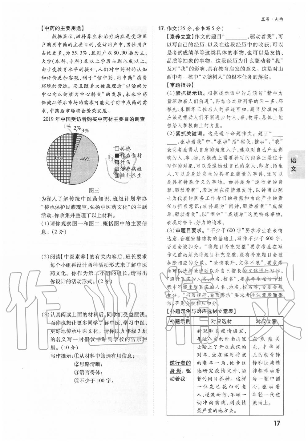 2020年萬唯中考黑白卷優(yōu)質(zhì)大題7科合訂山西專用 第17頁